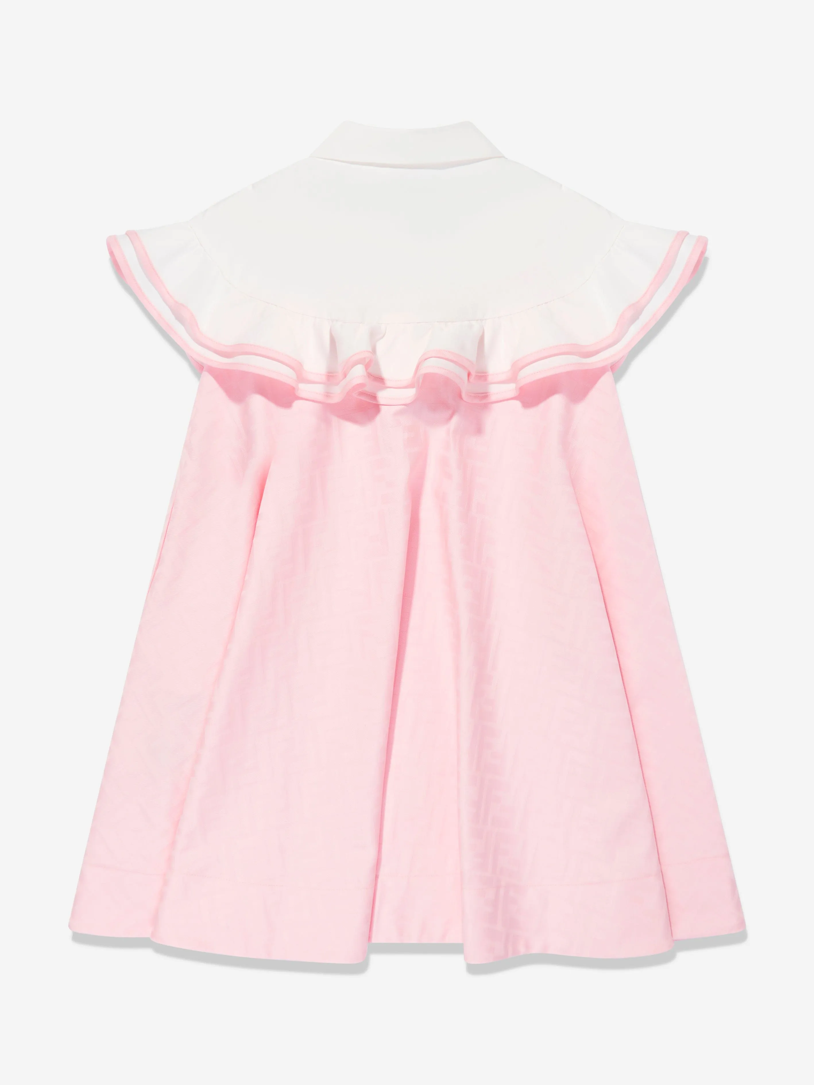 Girls FF Jacquard Dress in Pink