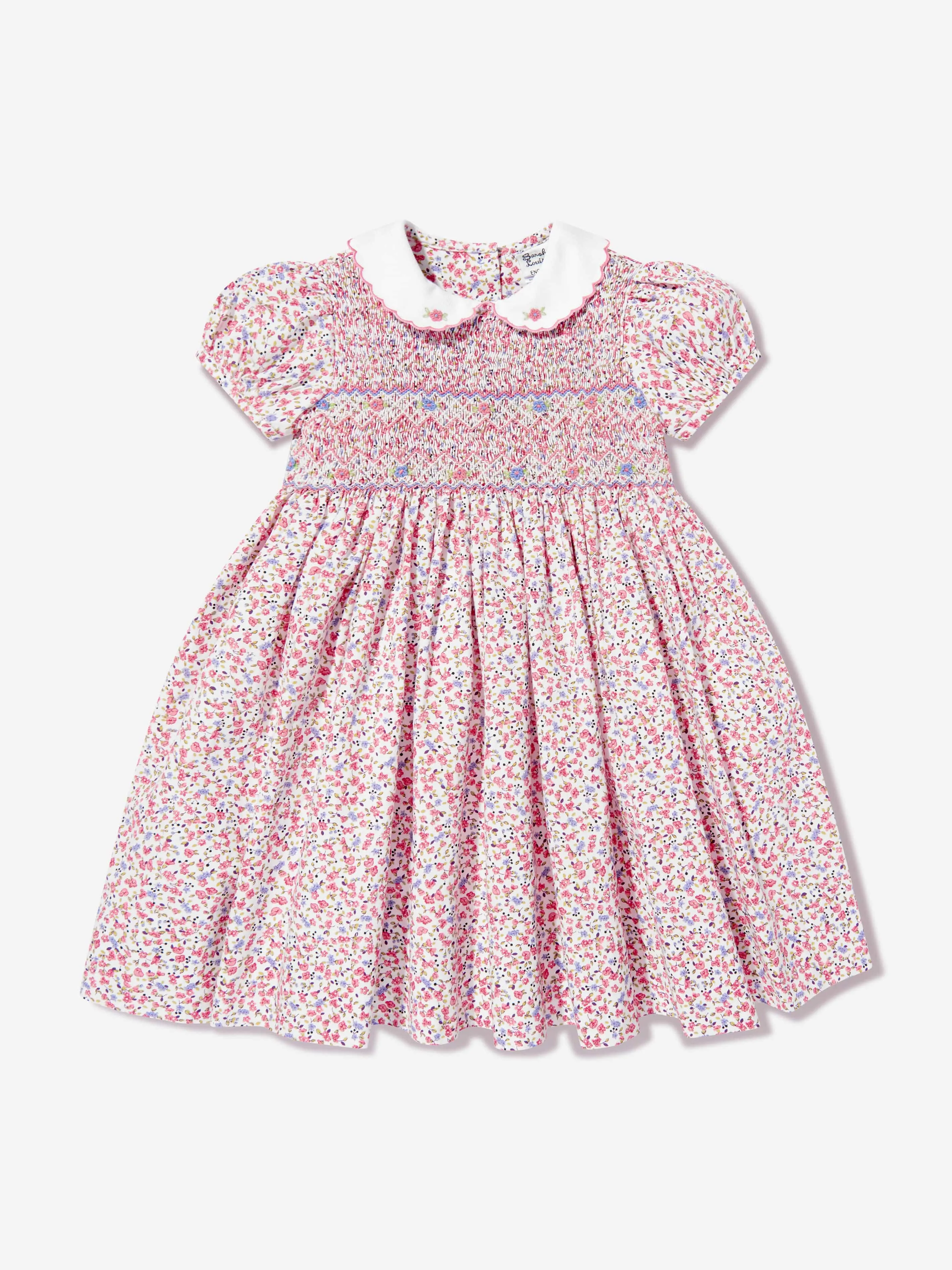 Girls Floral Dress in Pink