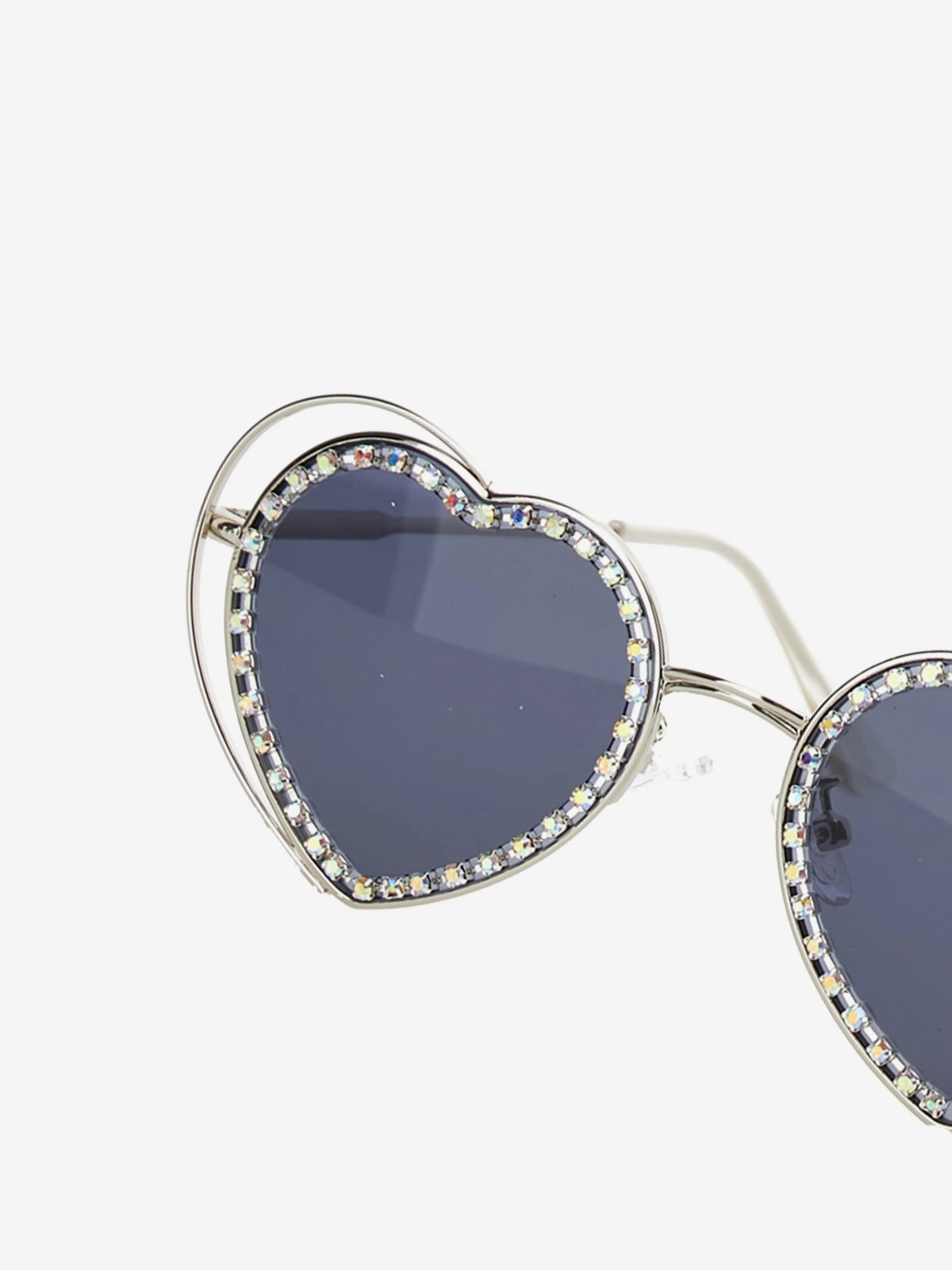 Girls Heart Sunglasses in Black