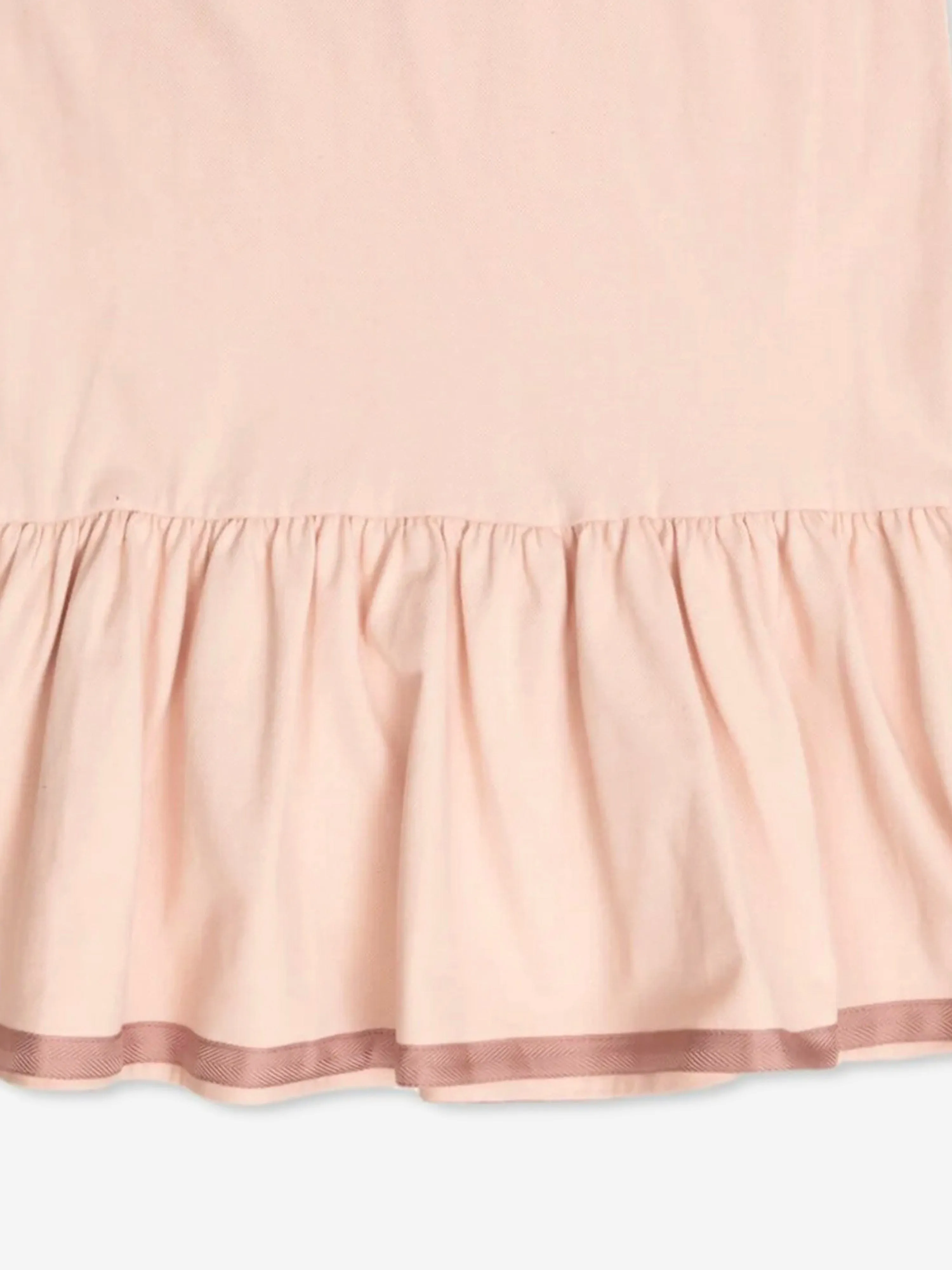 Girls Logo Polo Dress in Pink