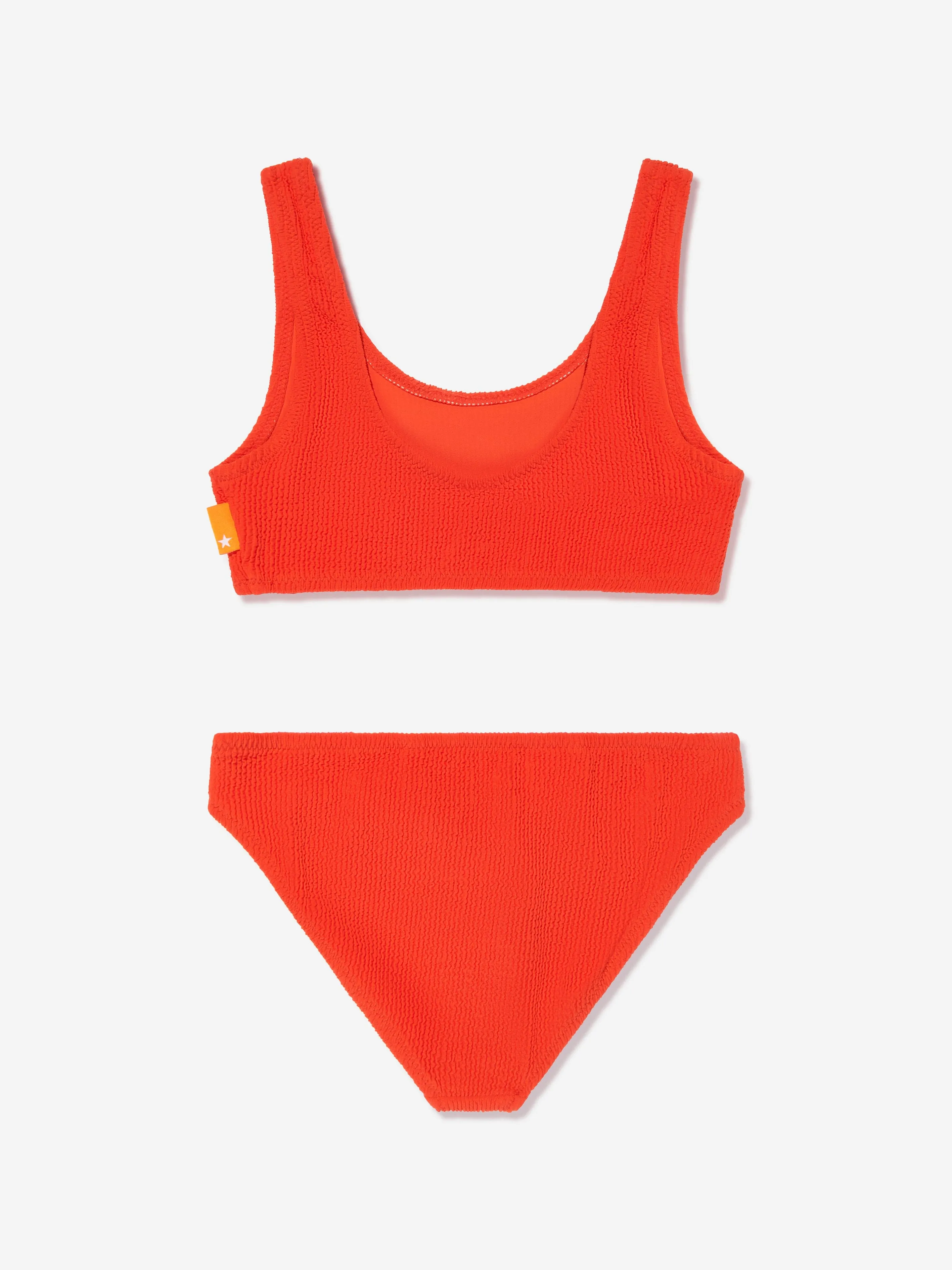 Girls Nola Solid Bikini in Red (UPF50 )