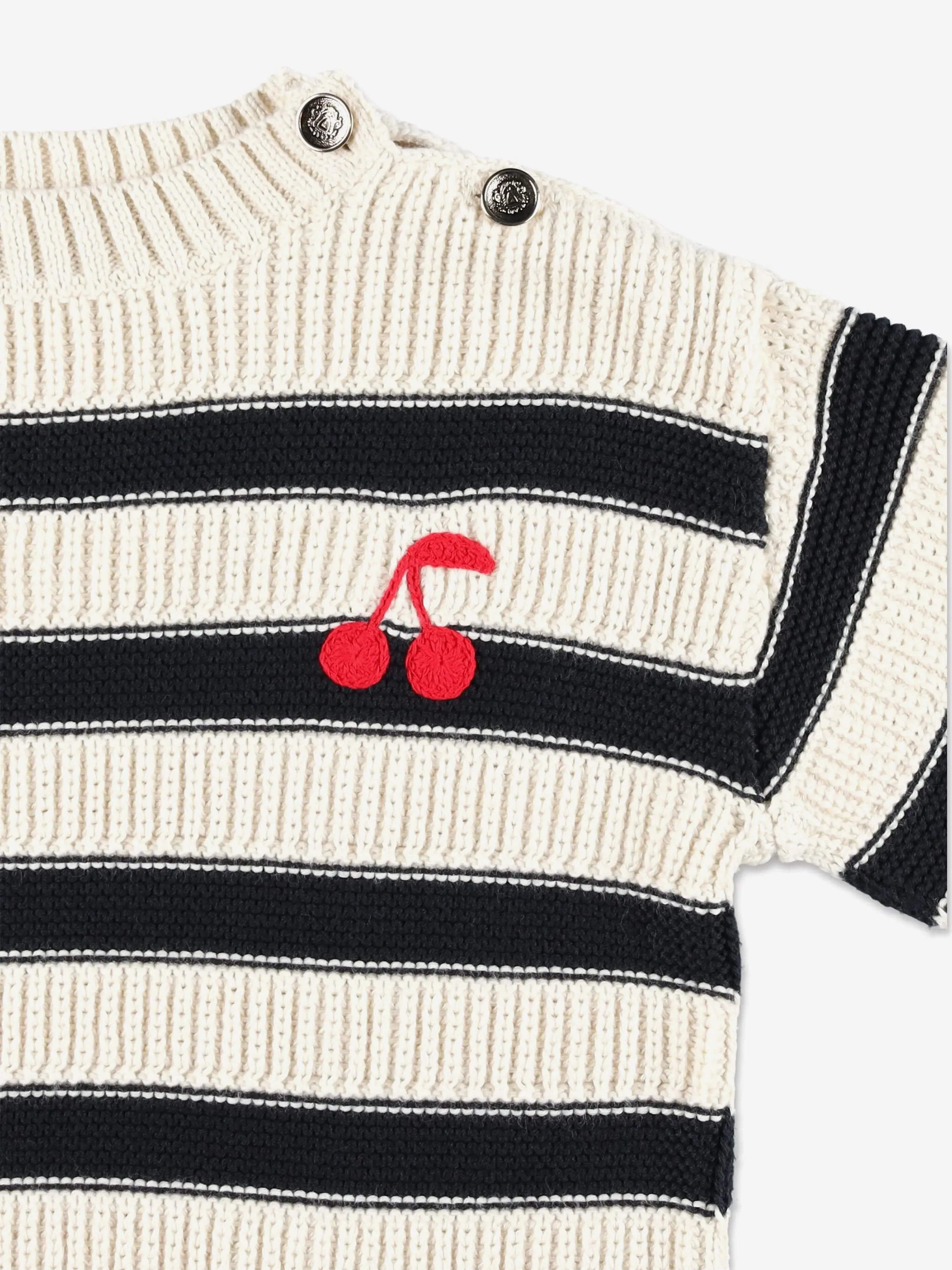Girls Striped Ereni Jumper in Navy