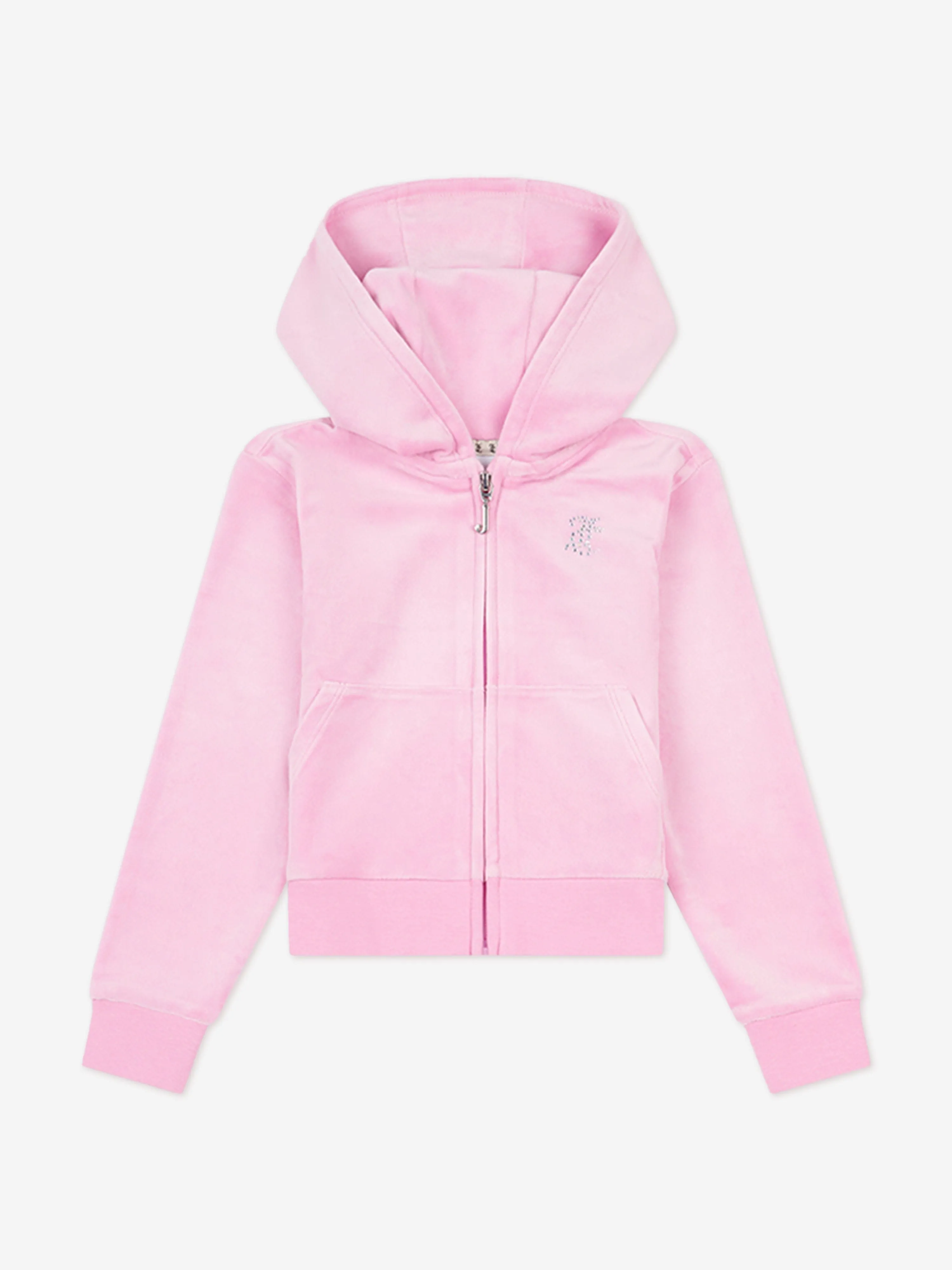Girls Zip Up & Bootcut Joggers Tracksuit in Pink