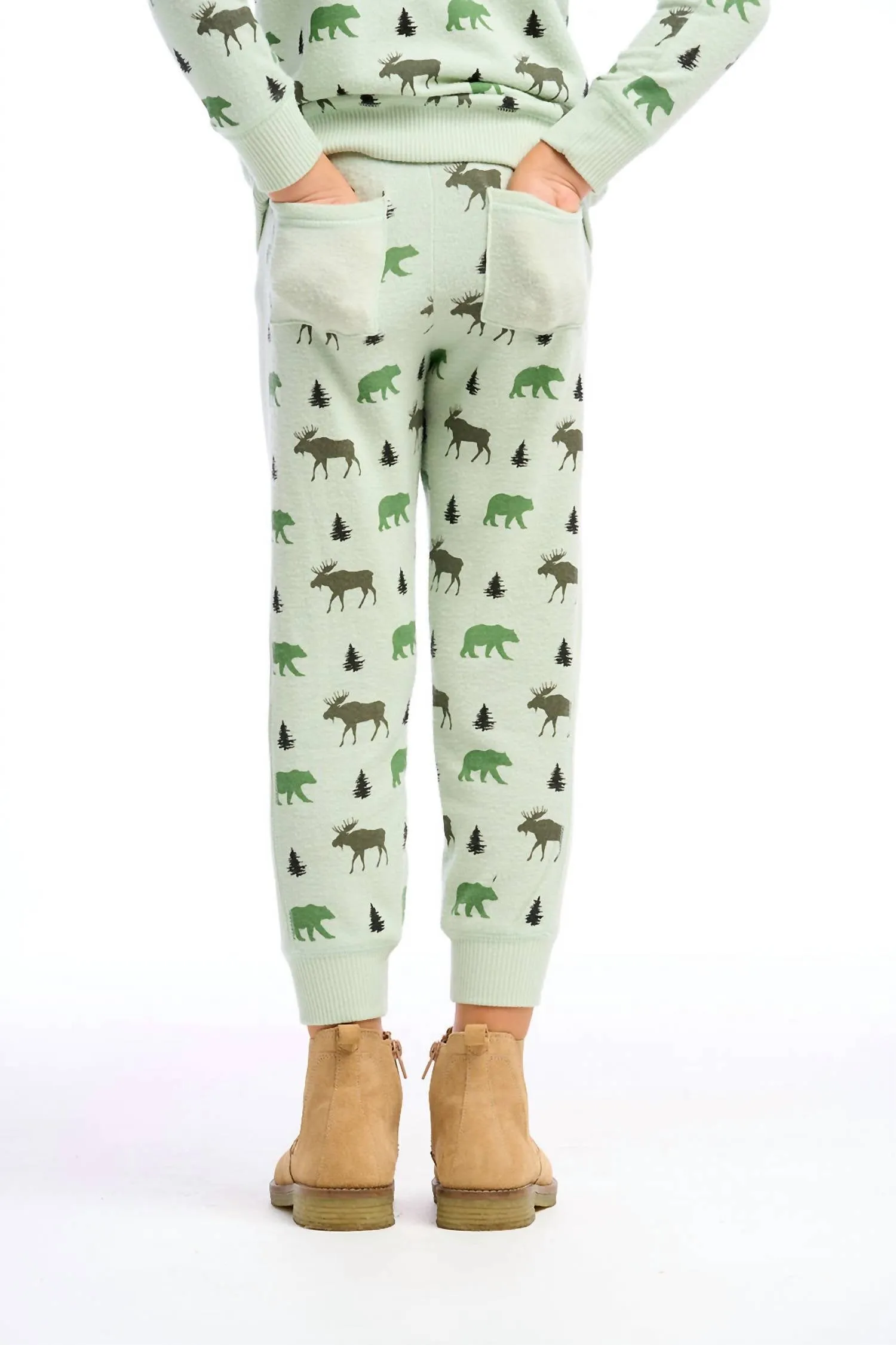 Kid Moose Jogger In Green