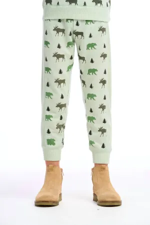 Kid Moose Jogger In Green