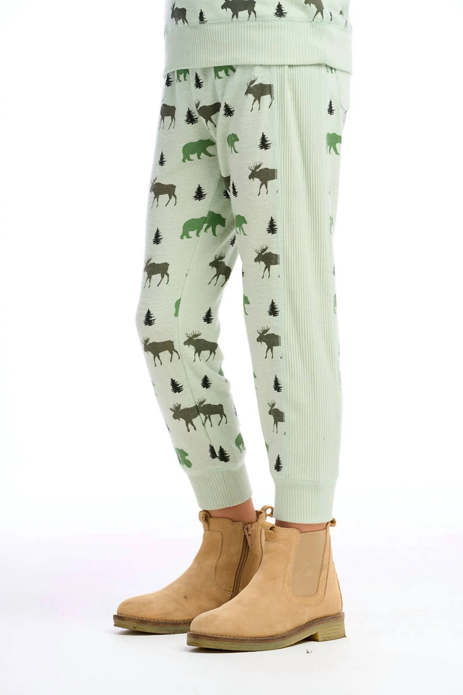 Kid Moose Jogger In Green