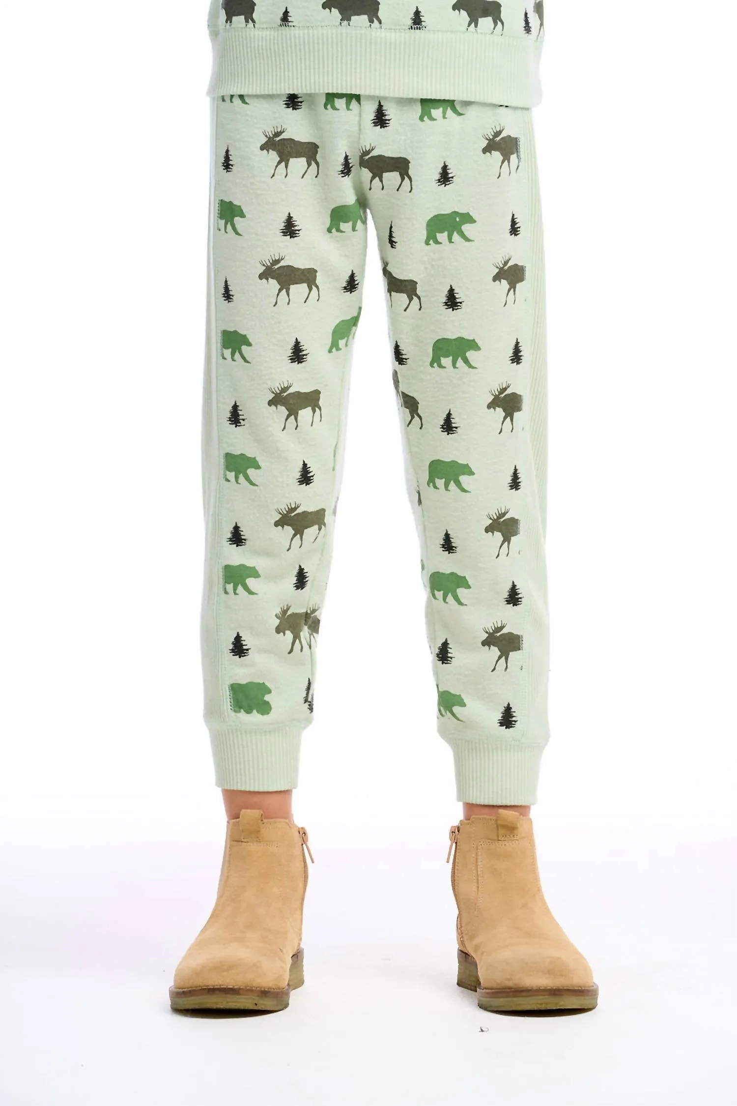 Kid Moose Jogger In Green