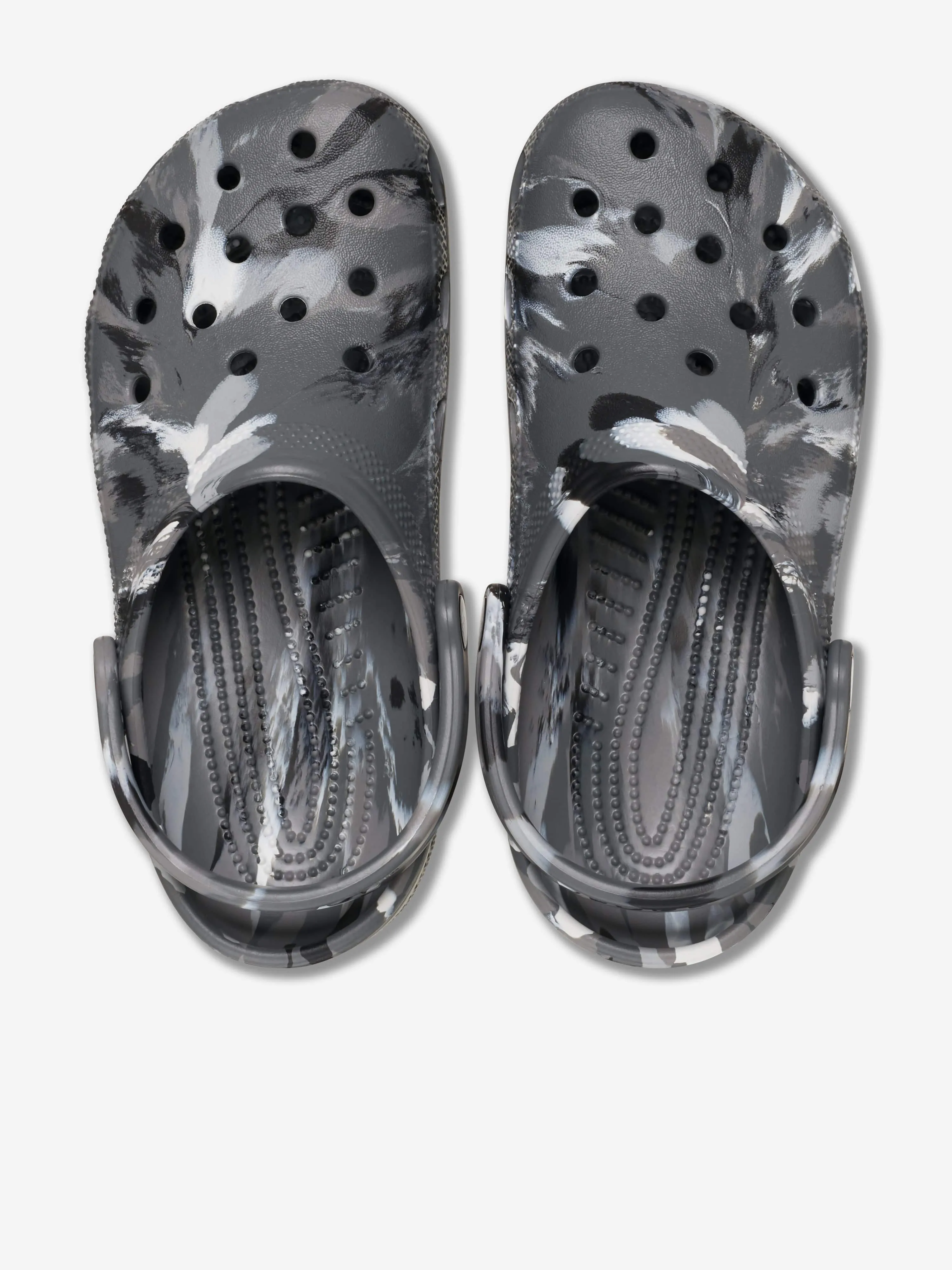 Kids Classic Marbled Clog in Green