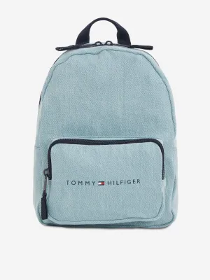 Kids Essential Mini Denim Backpack in Blue (29cm)