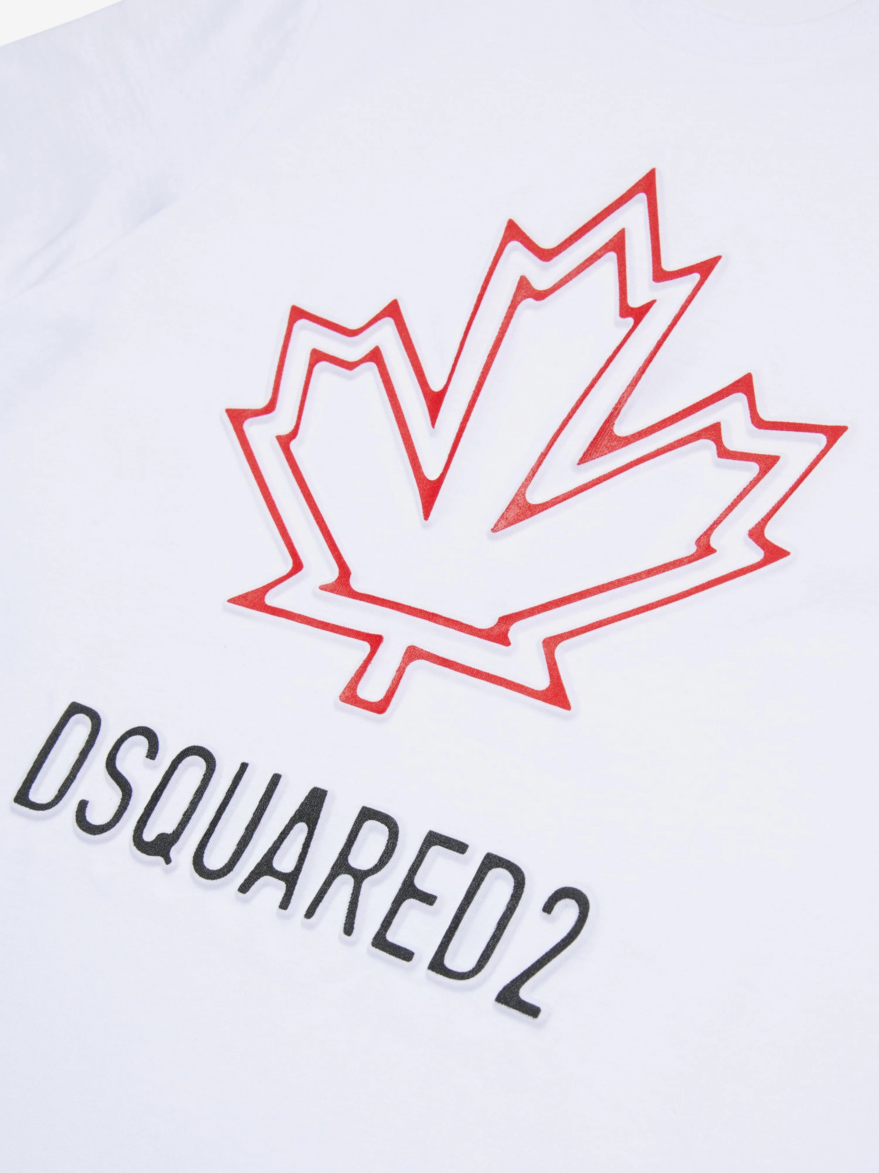 Kids Maple Leaf Logo T-Shirt in White