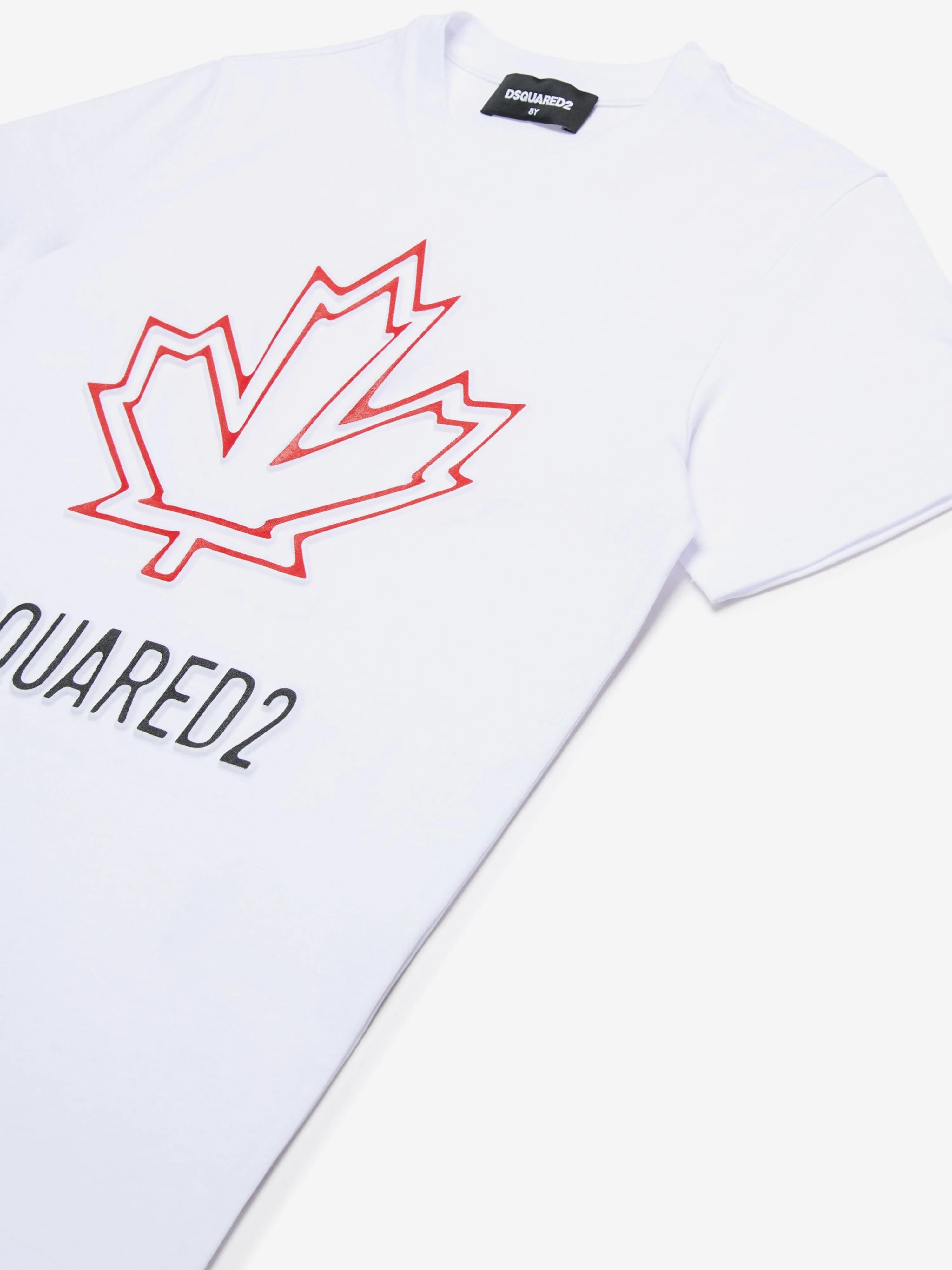 Kids Maple Leaf Logo T-Shirt in White