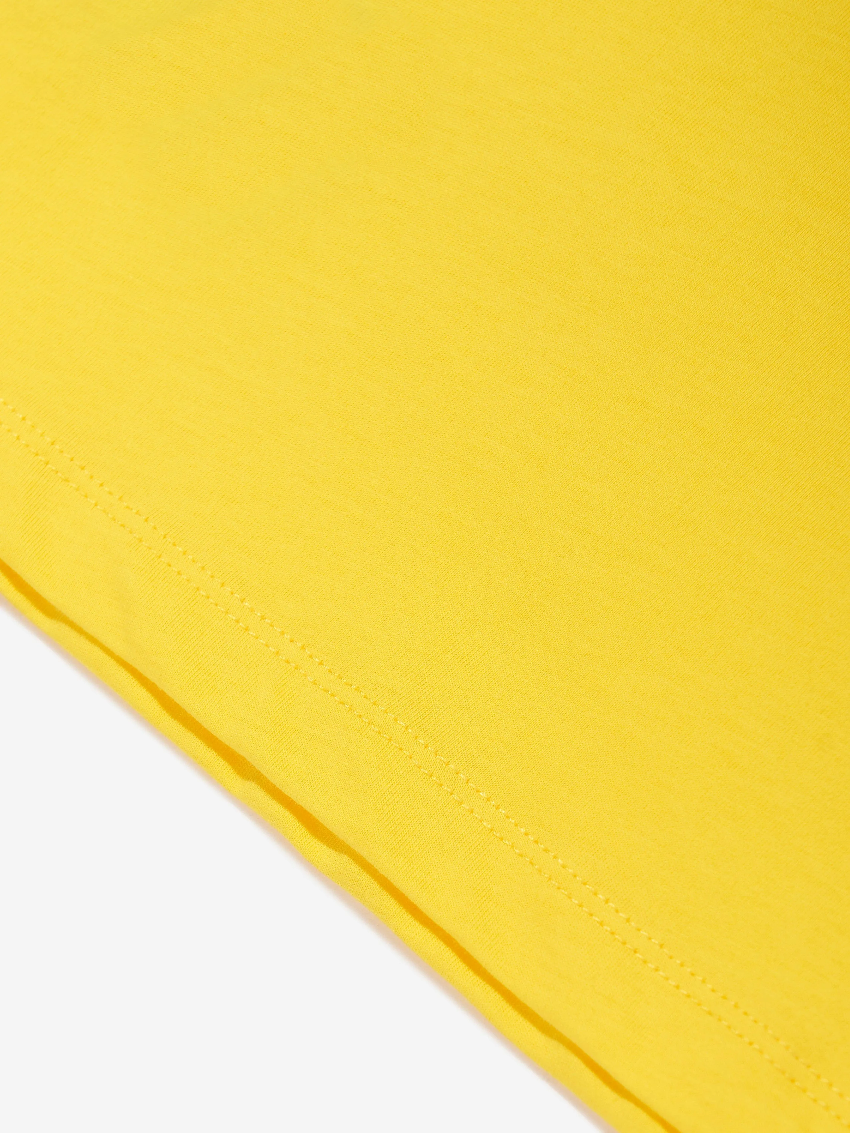 Kids Teddy Bear Logo T-Shirt in Yellow