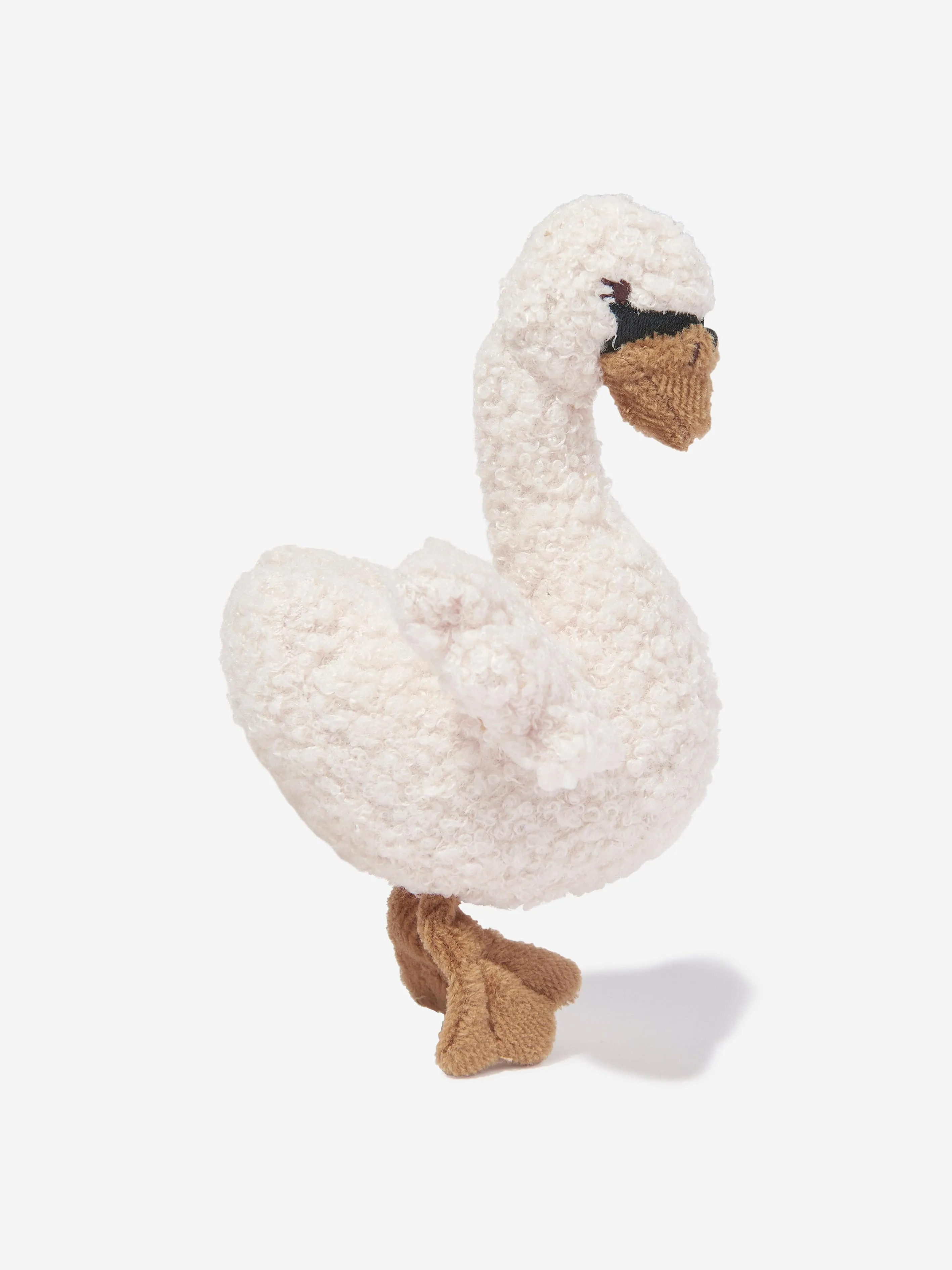 Konges Sljd Baby Swan Soft Toy in White
