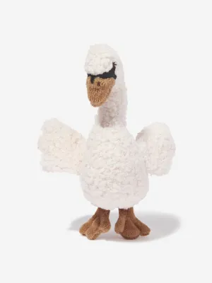 Konges Sljd Baby Swan Soft Toy in White