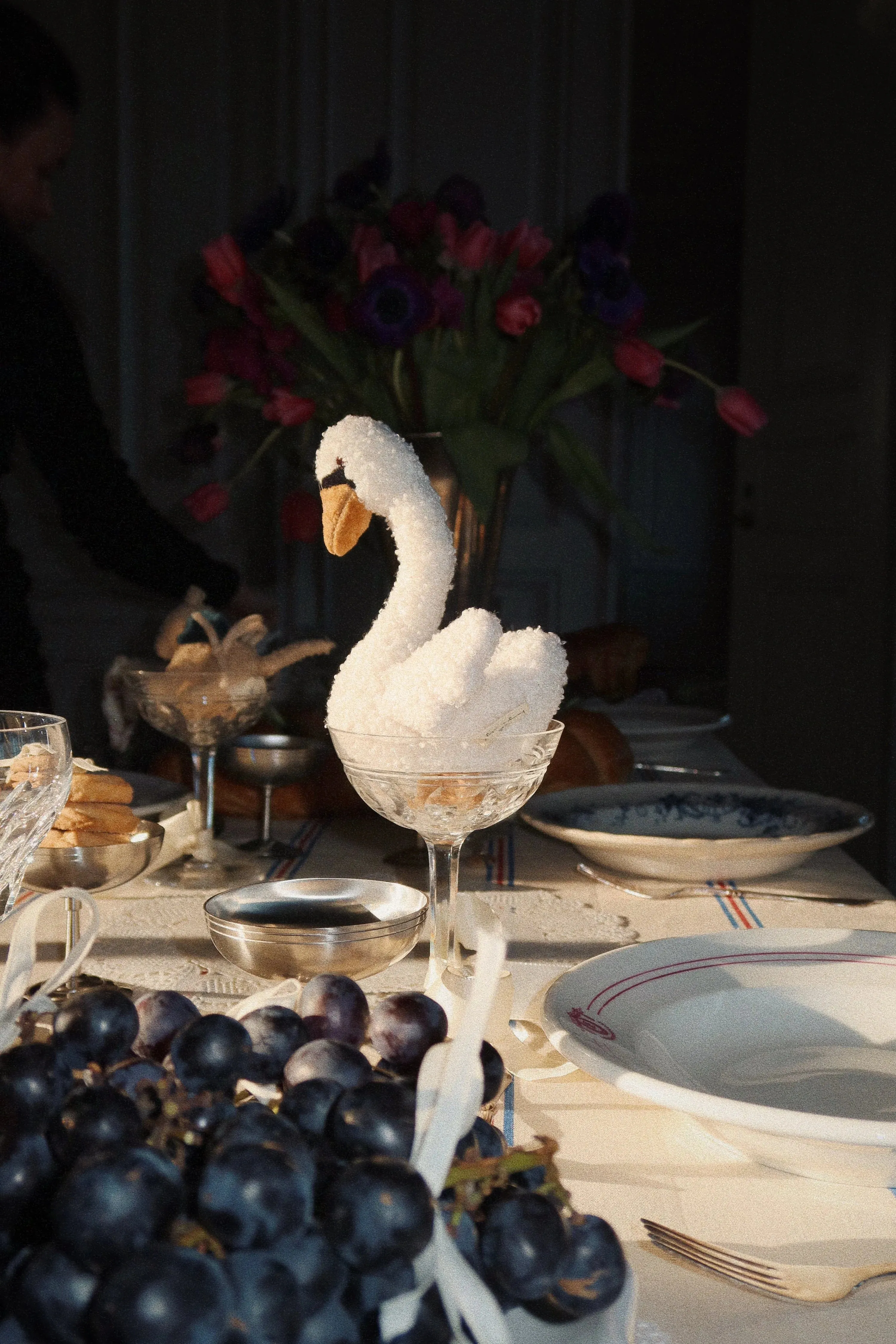 Konges Sljd Baby Swan Soft Toy in White