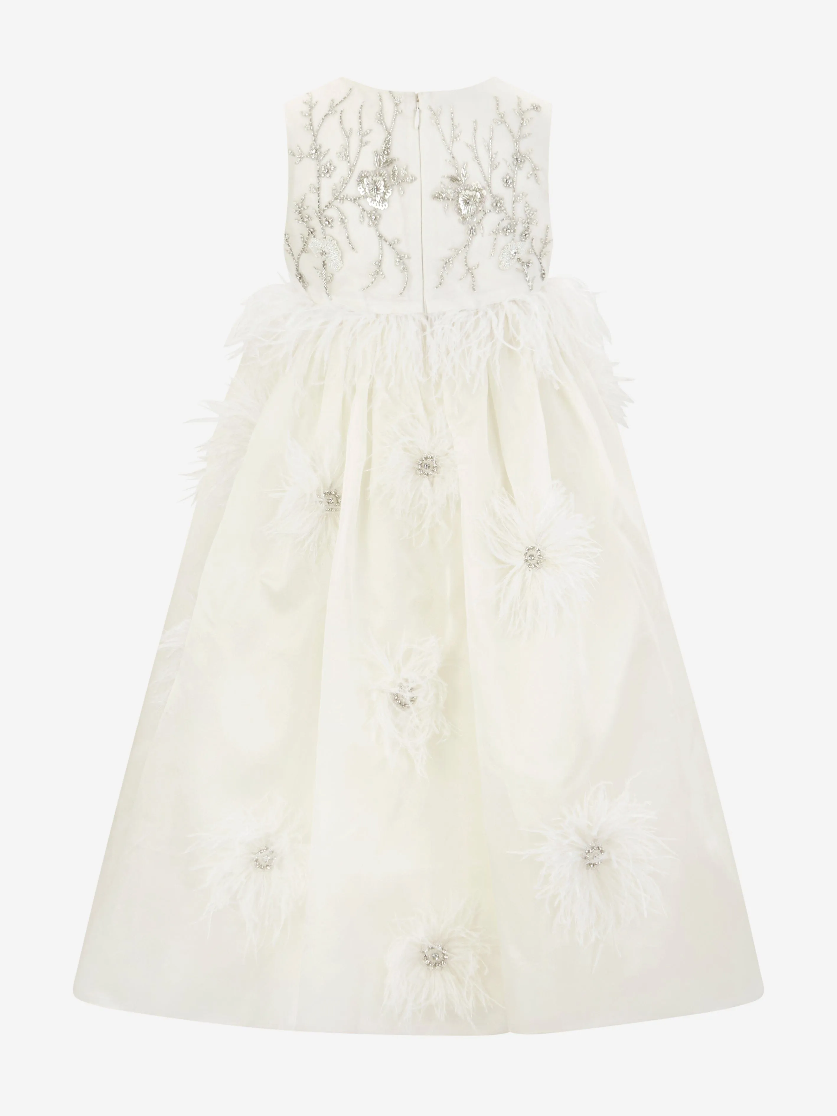 Maison Ava Girls Lilly Occasion Dress in Ivory