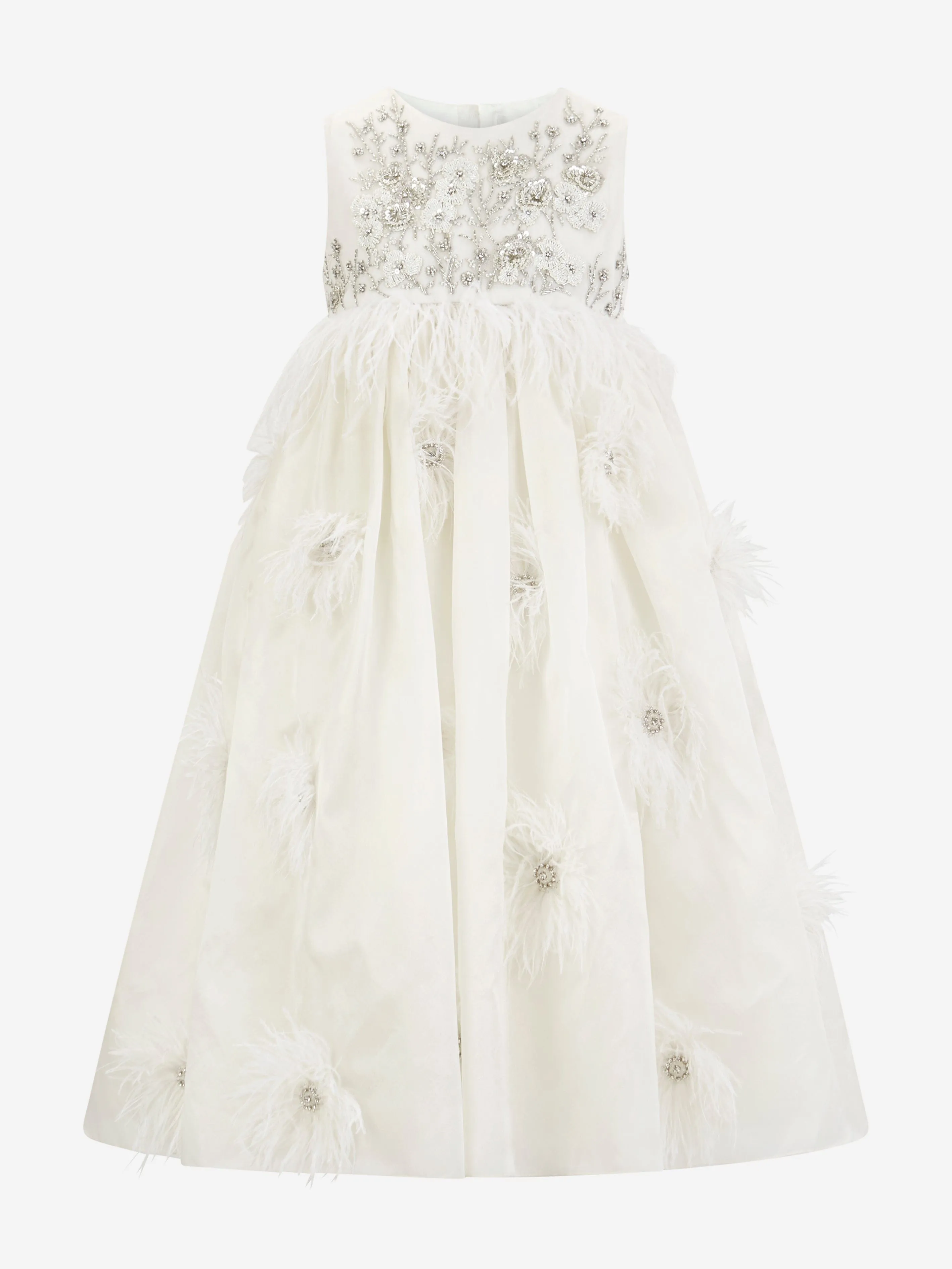 Maison Ava Girls Lilly Occasion Dress in Ivory