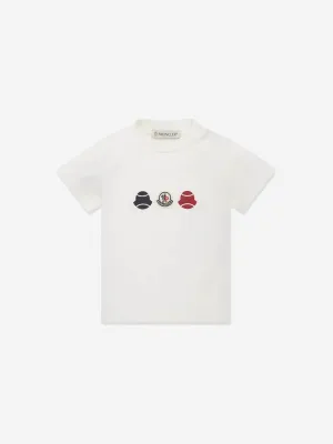 Moncler Enfant Baby Boys Logo T-Shirt in Ivory