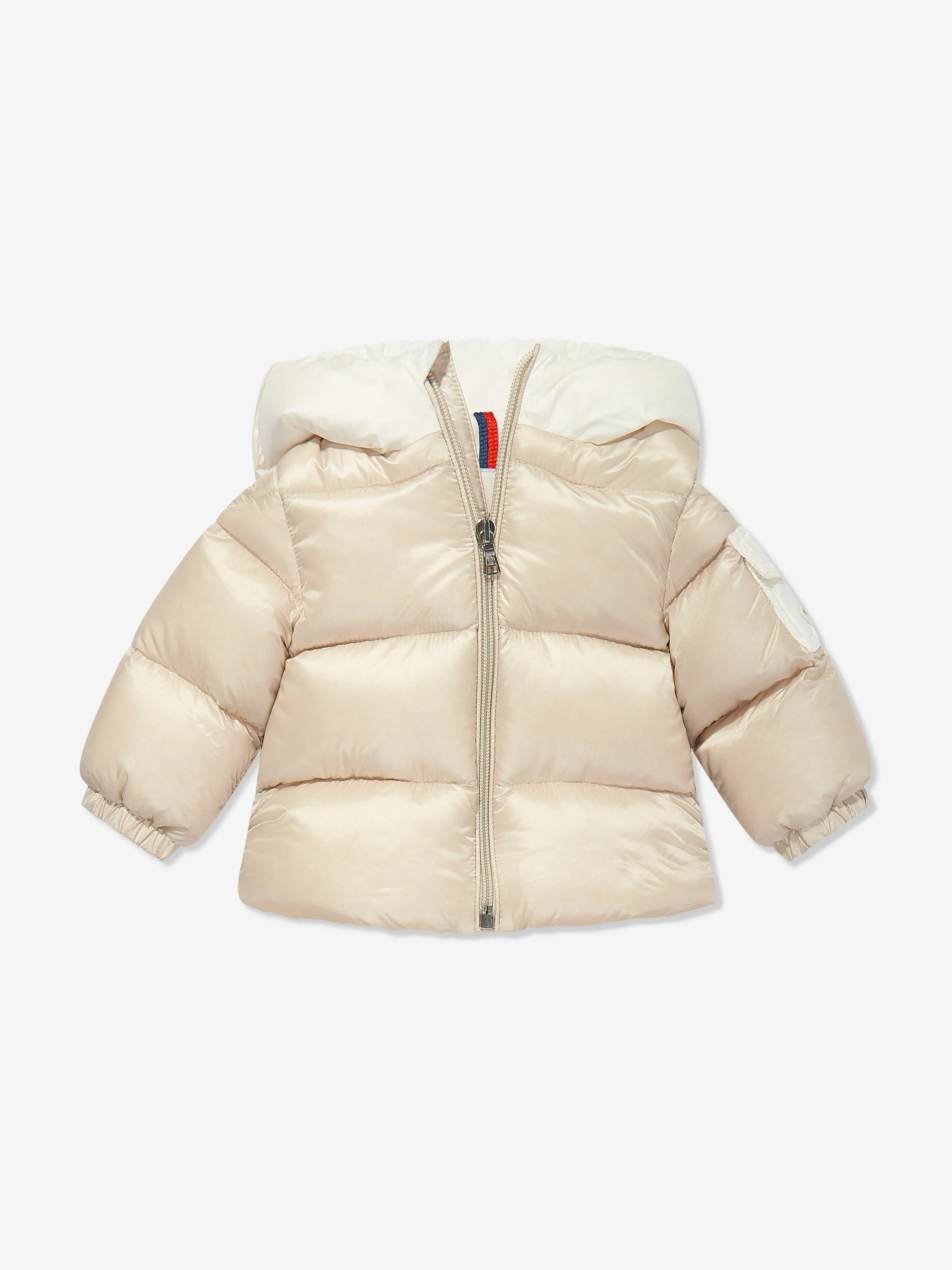 Moncler Enfant Baby Down Padded Ueno Nest in Ivory