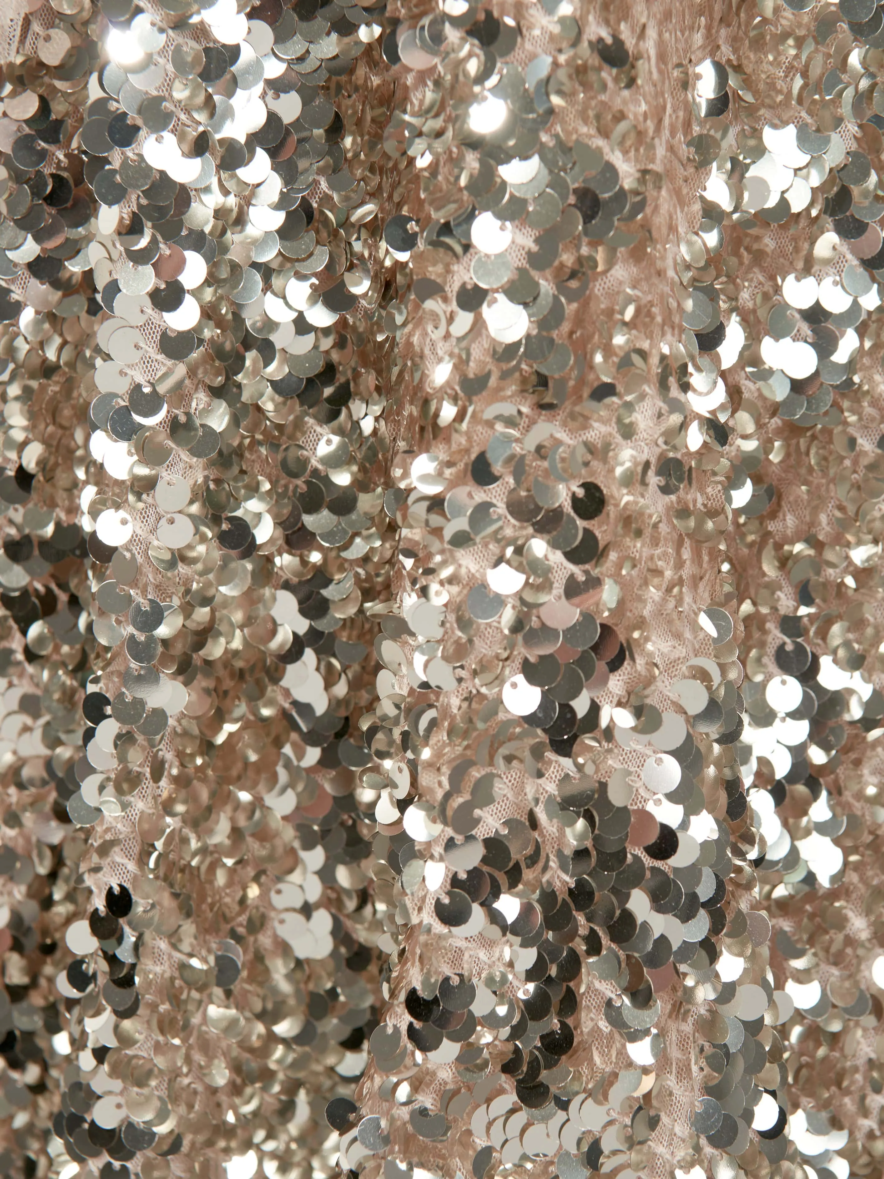 Needle & Thread Girls Hallie Sequin Dress in Gold