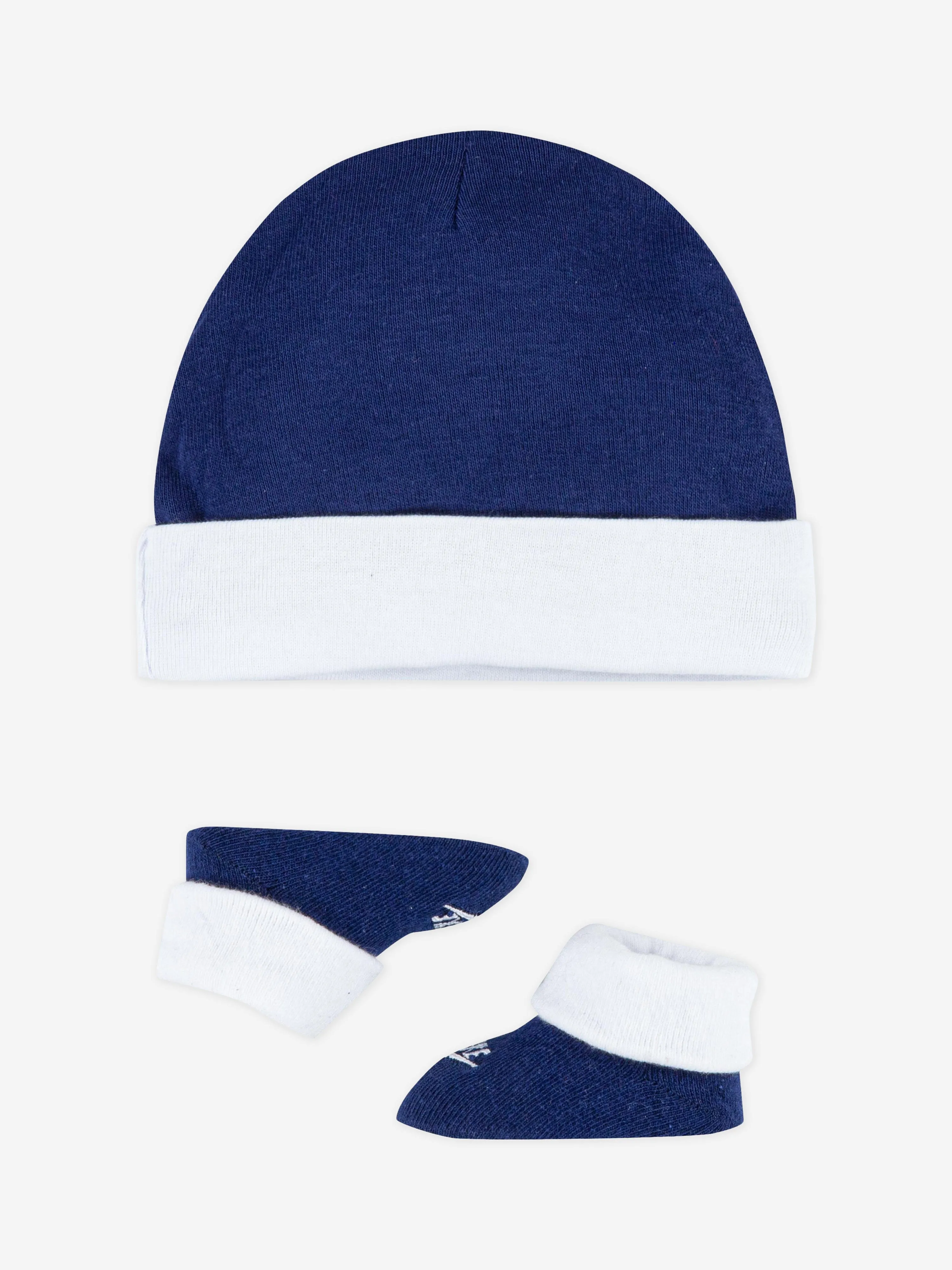 Nike Baby Boys Futura Hat and Bootie Set in Blue