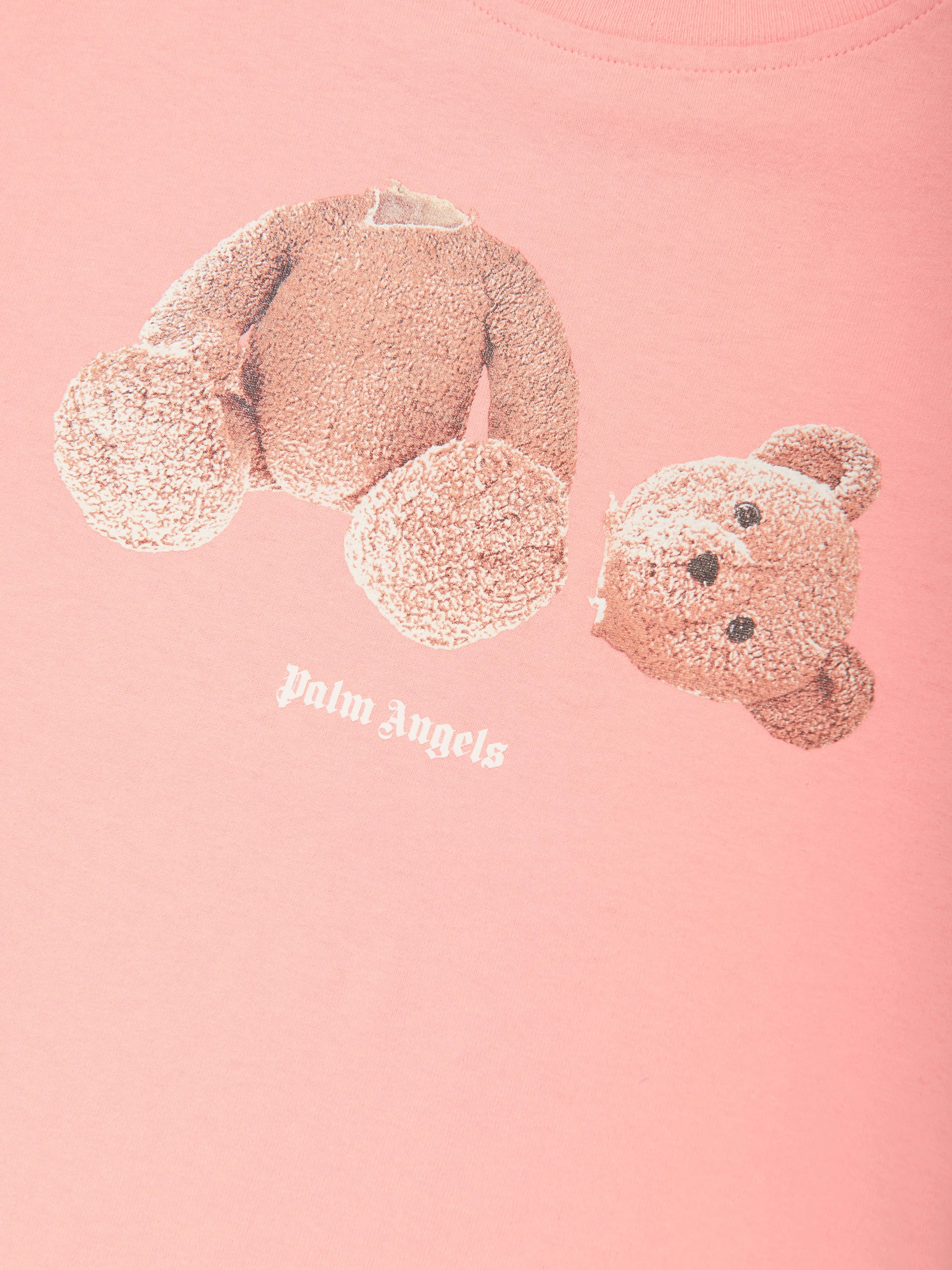 Palm Angels Girls Bear T-Shirt in Pink