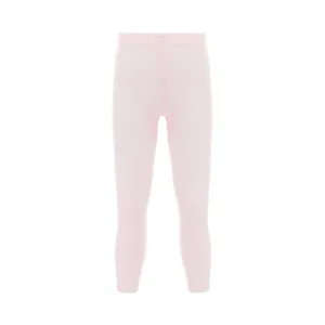 Pink Plain Solid Tights