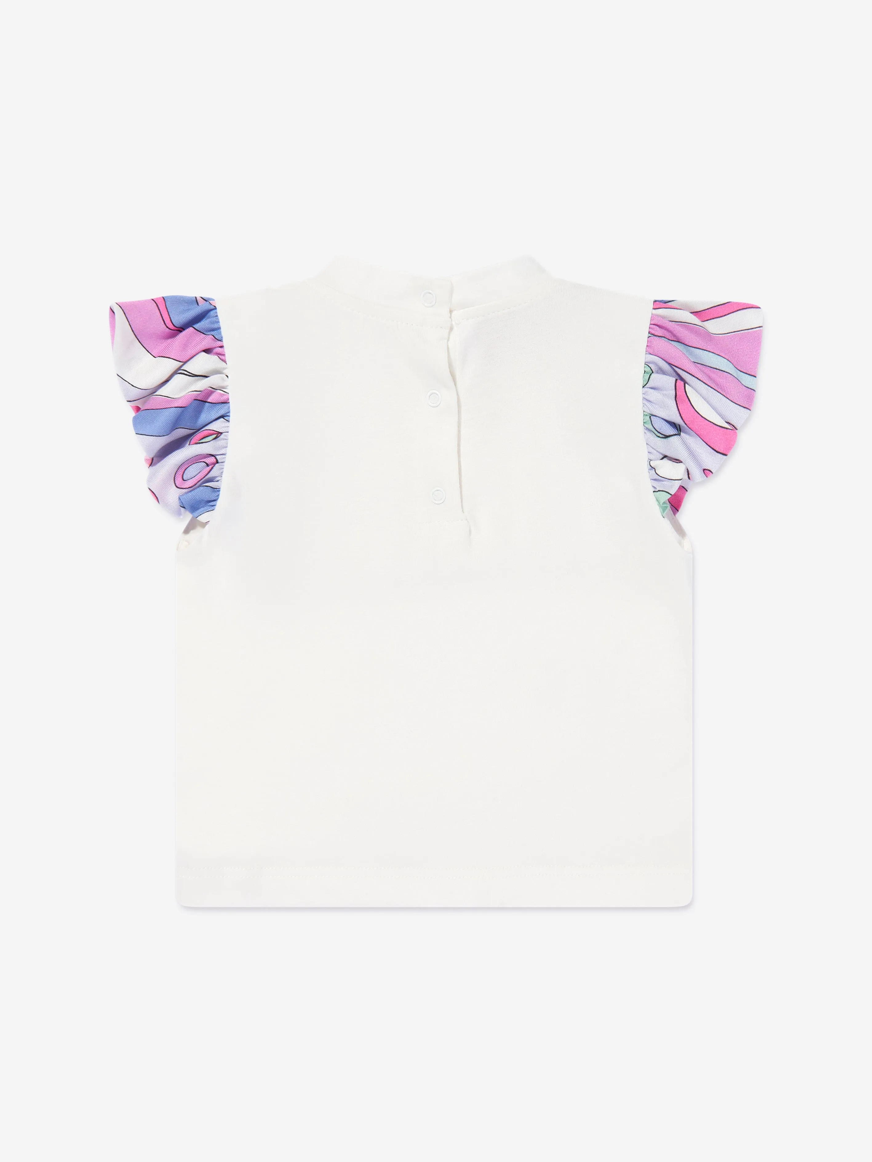 PUCCI Baby Girls Fontane Jersey Top in Ivory