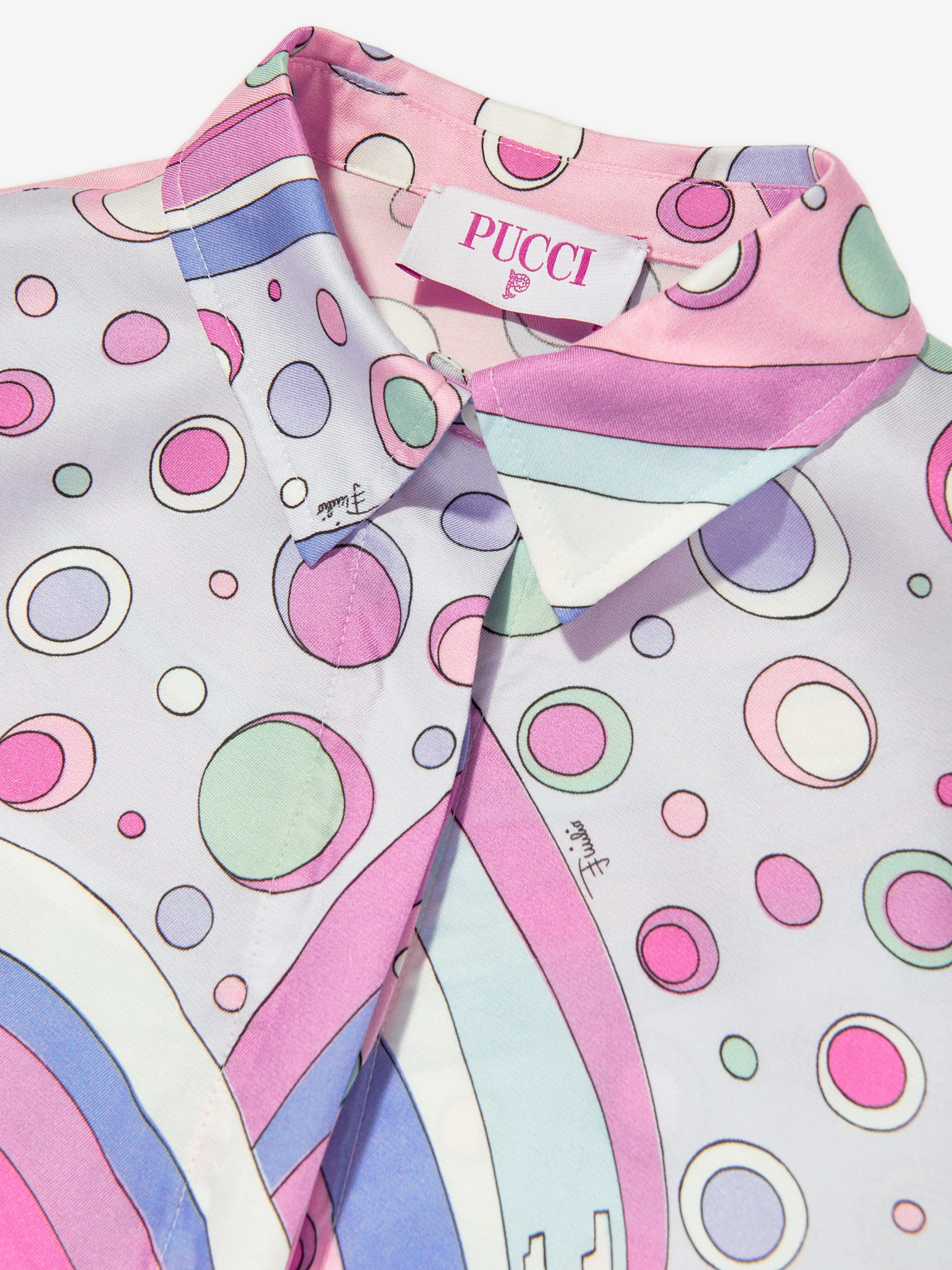 PUCCI Girls Fontane Print Dress in Pink
