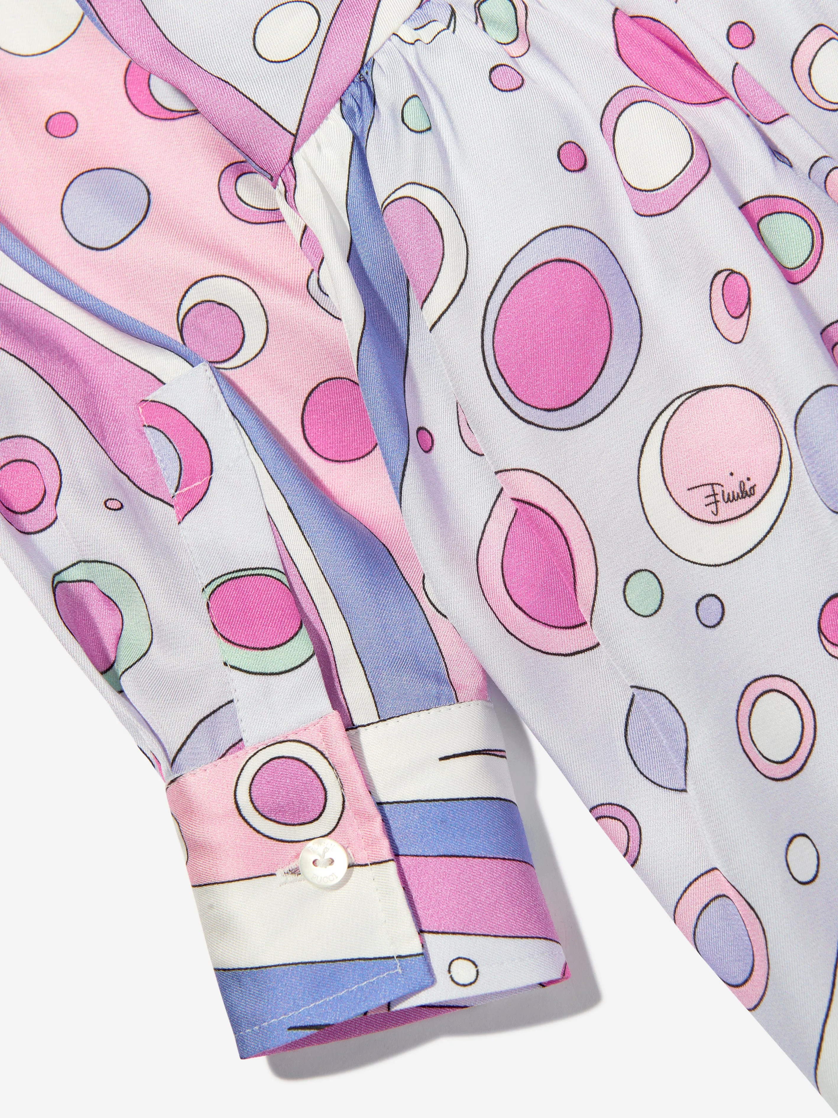 PUCCI Girls Fontane Print Dress in Pink