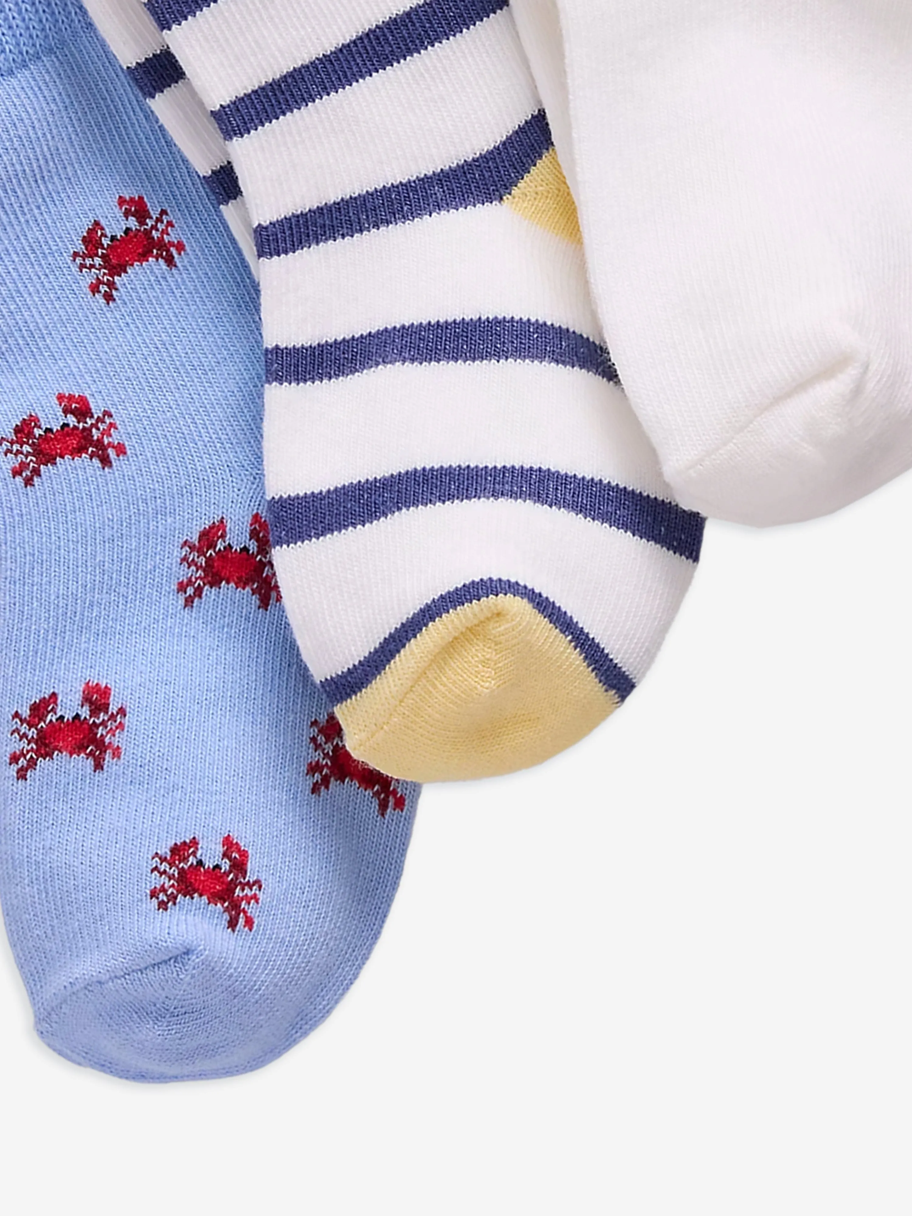 Ralph Lauren Baby Boys 3 Pack Socks Set in Multicolour