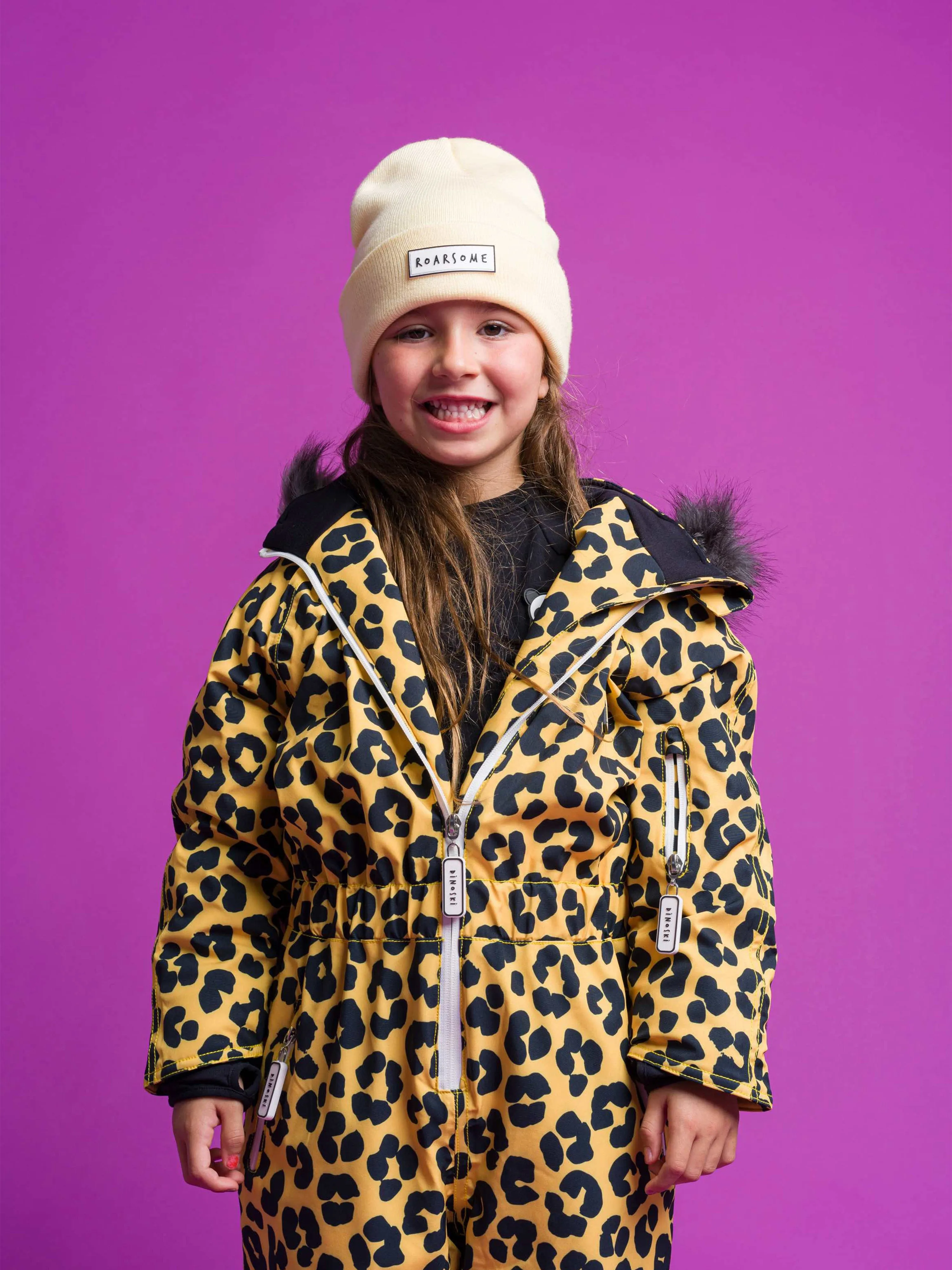 Roarsome Kids Beanie Hat in Yellow