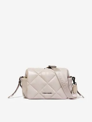 Tiba   Marl Baby Nova Compact Quilted Changing Bag in Beige (33cm)