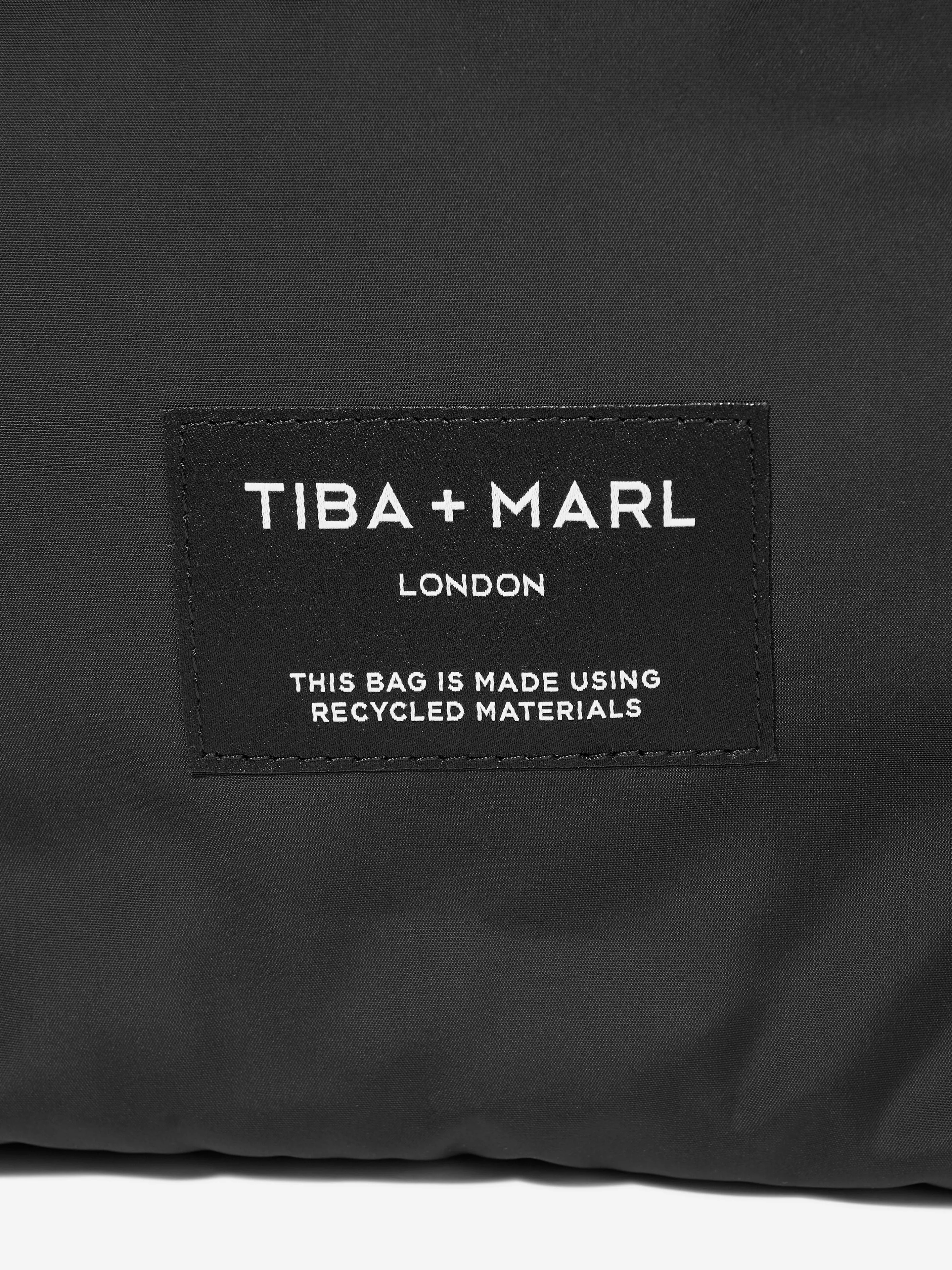 Tiba   Marl Baby Phoenix Changing Holdall Bag in Black (43cm)