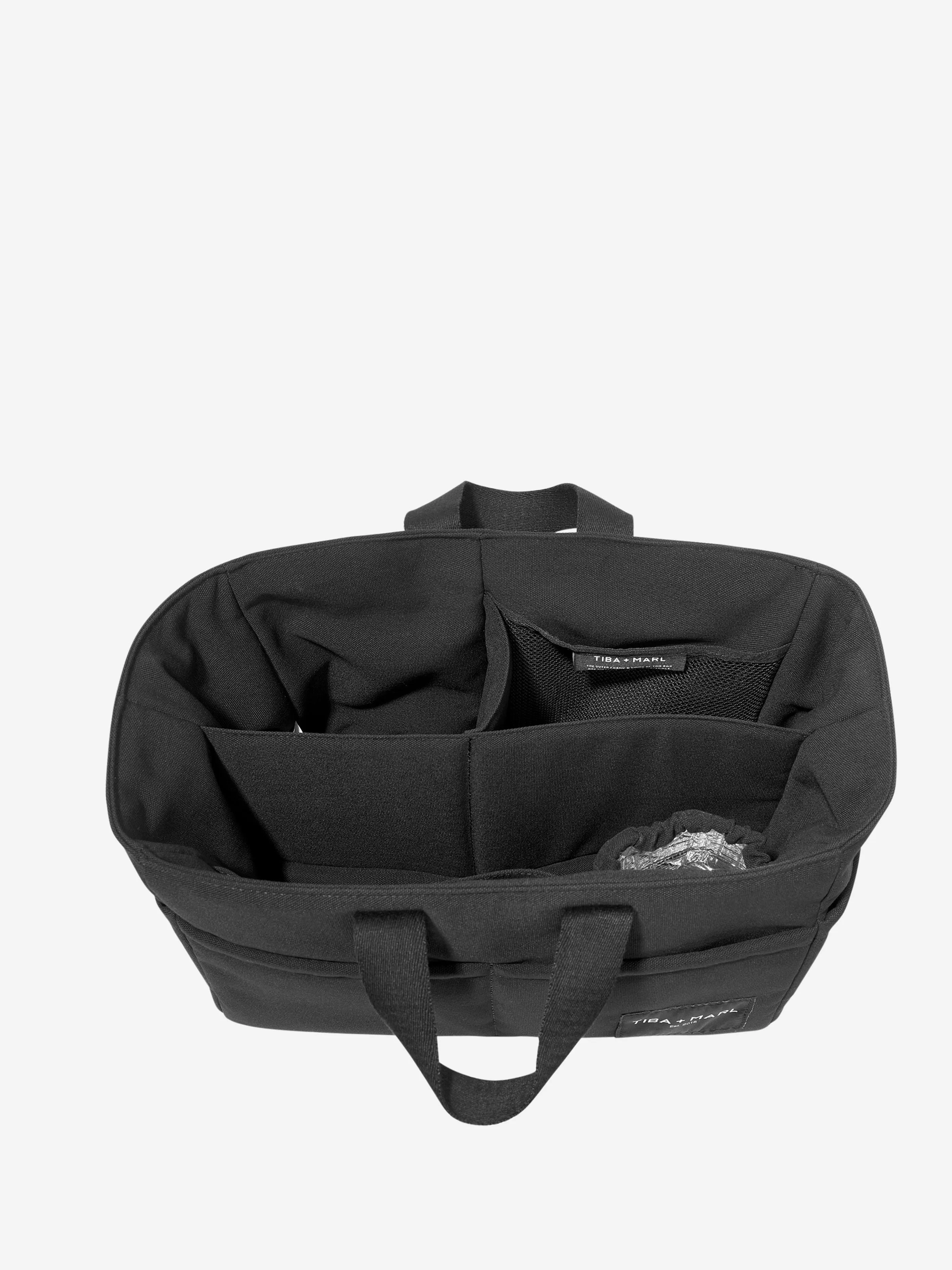 Tiba   Marl Baby The Canvas Organiser Caddy in Black (26cm)