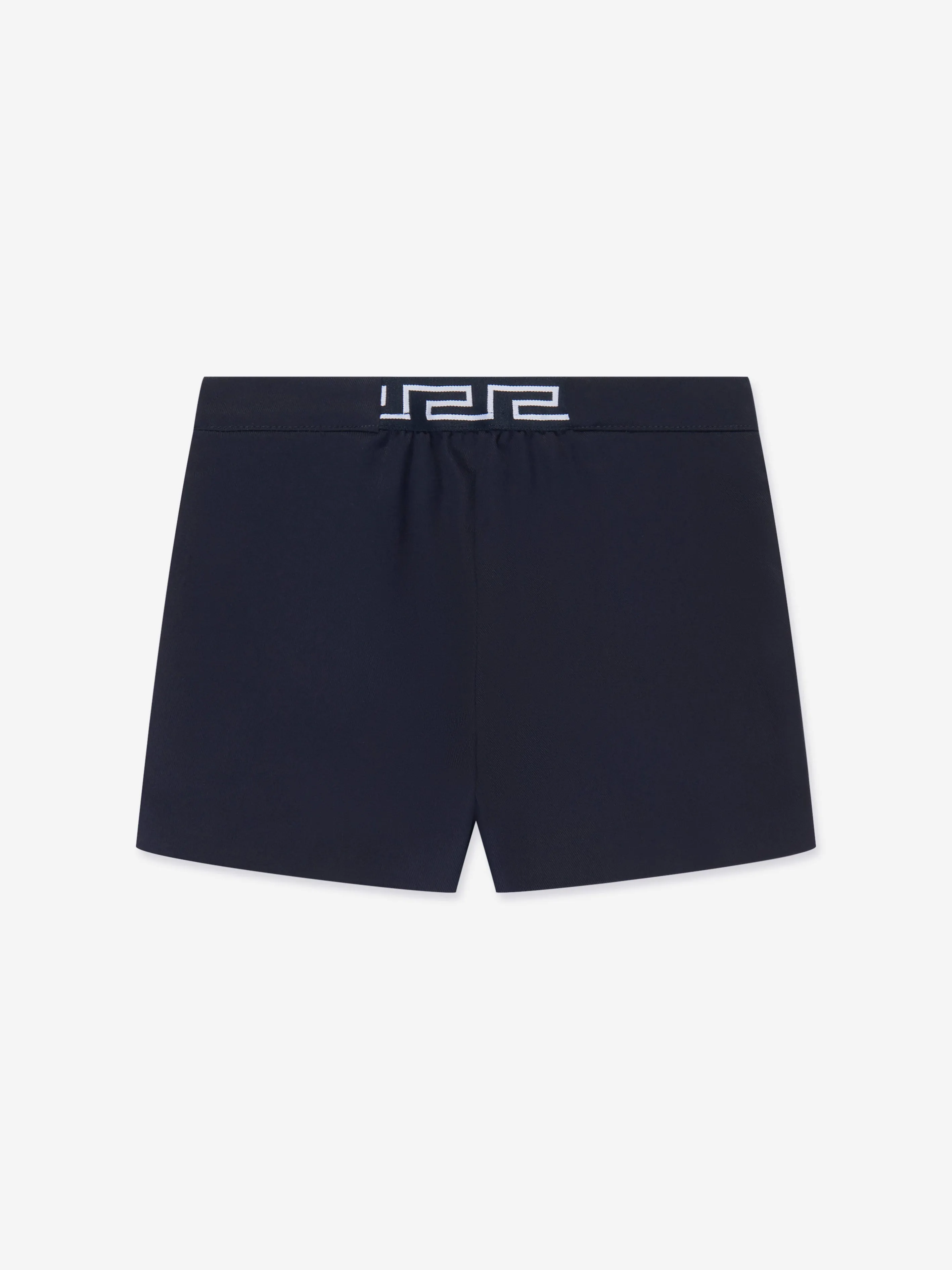 Versace Baby Girls Gabardine Shorts in Navy