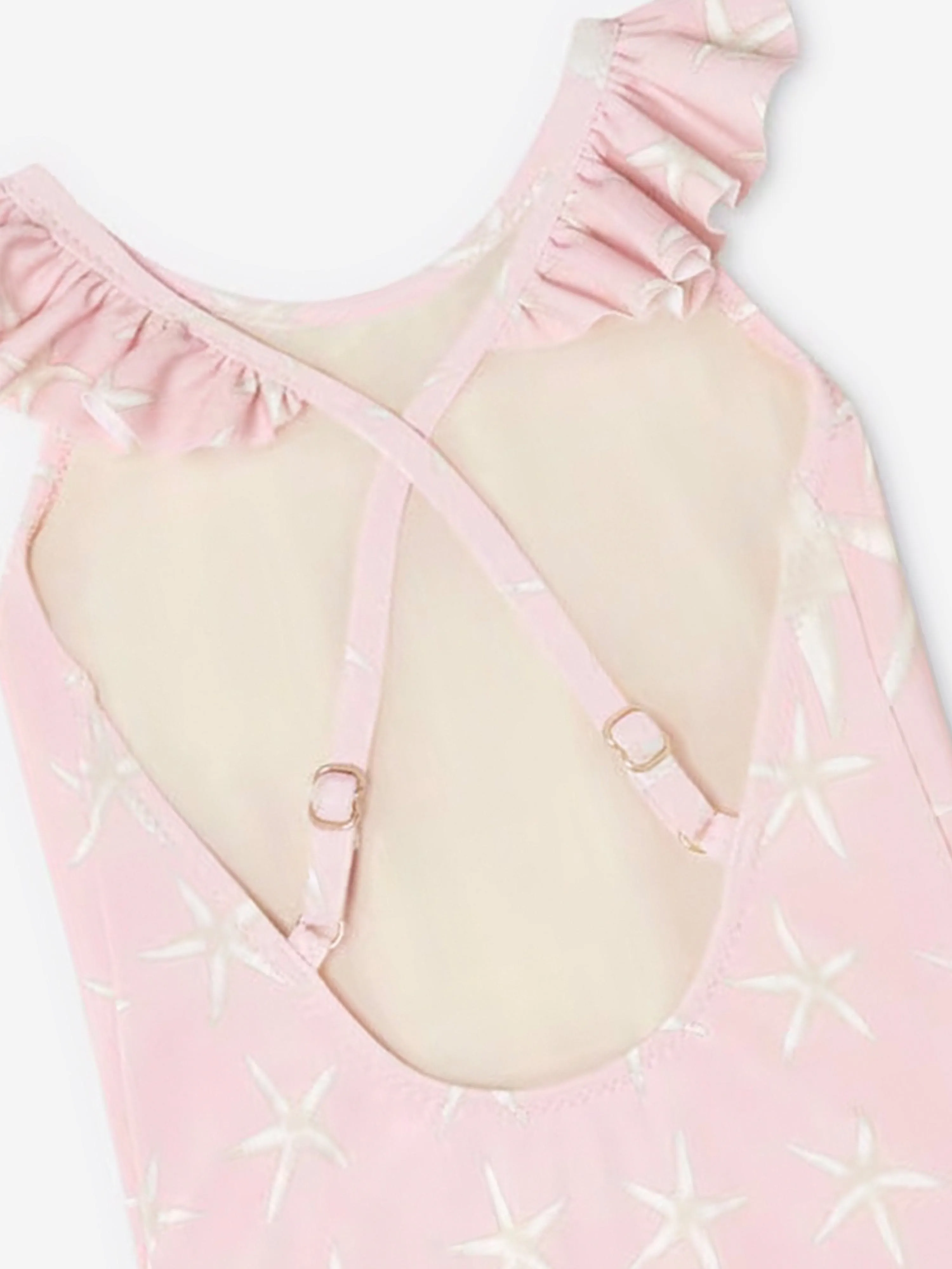 Versace Baby Girls Starfish Swimsuit in Pink