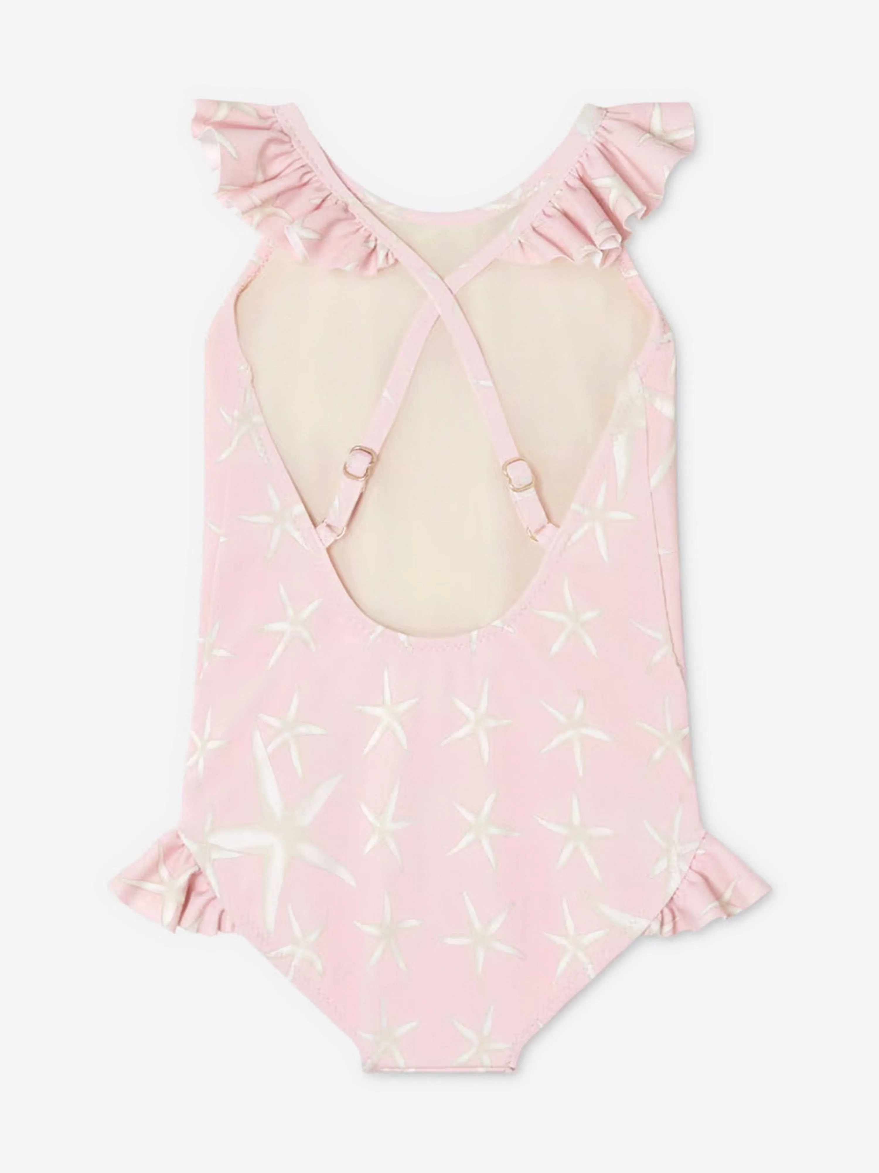 Versace Baby Girls Starfish Swimsuit in Pink
