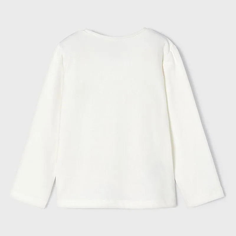 White Heart Applique T-Shirt